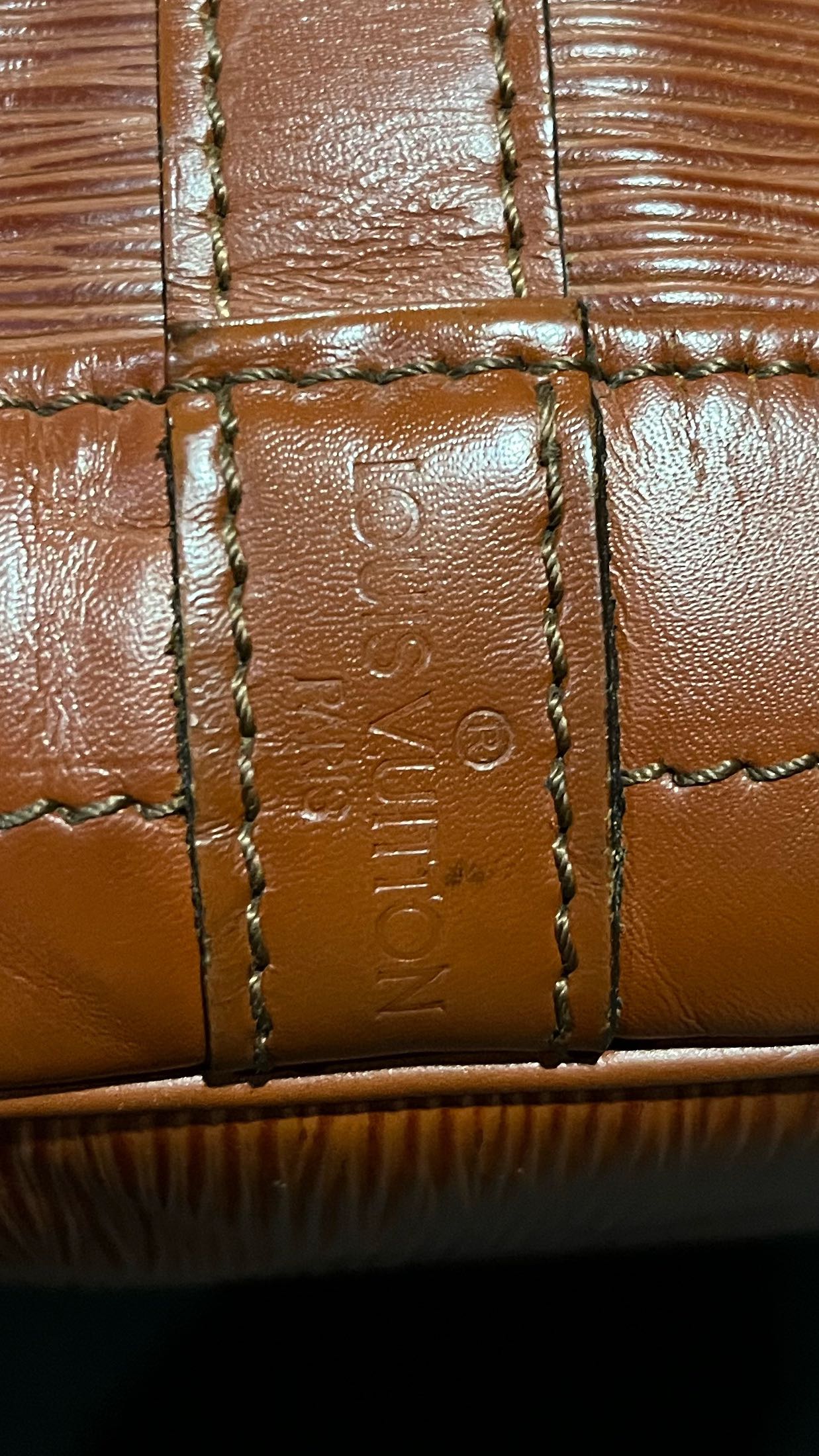 Authentic LOUIS VUITTON Noe Large Brown Kenyan Fawn Epi Leather - 7