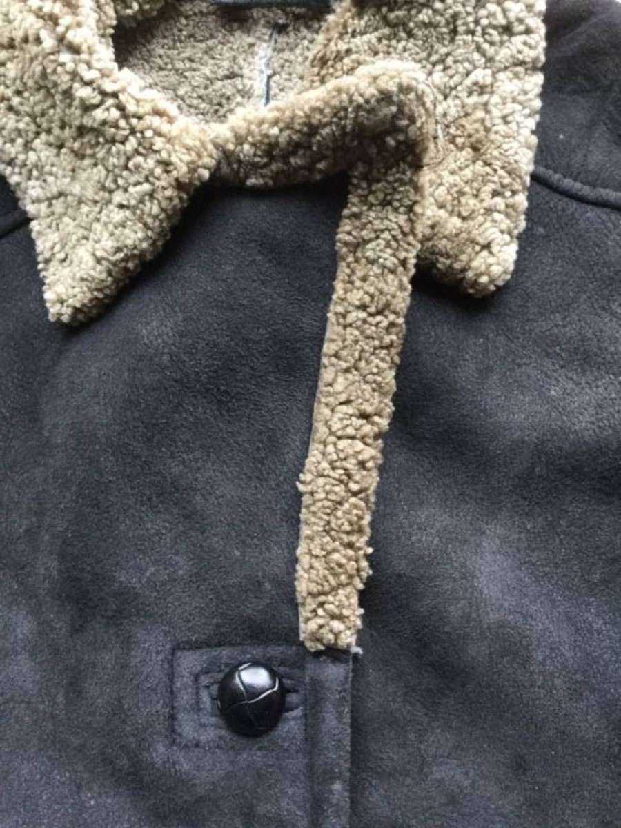Vintage - Real Sheepskin Shearling Jacket Lambskin Coat - 5