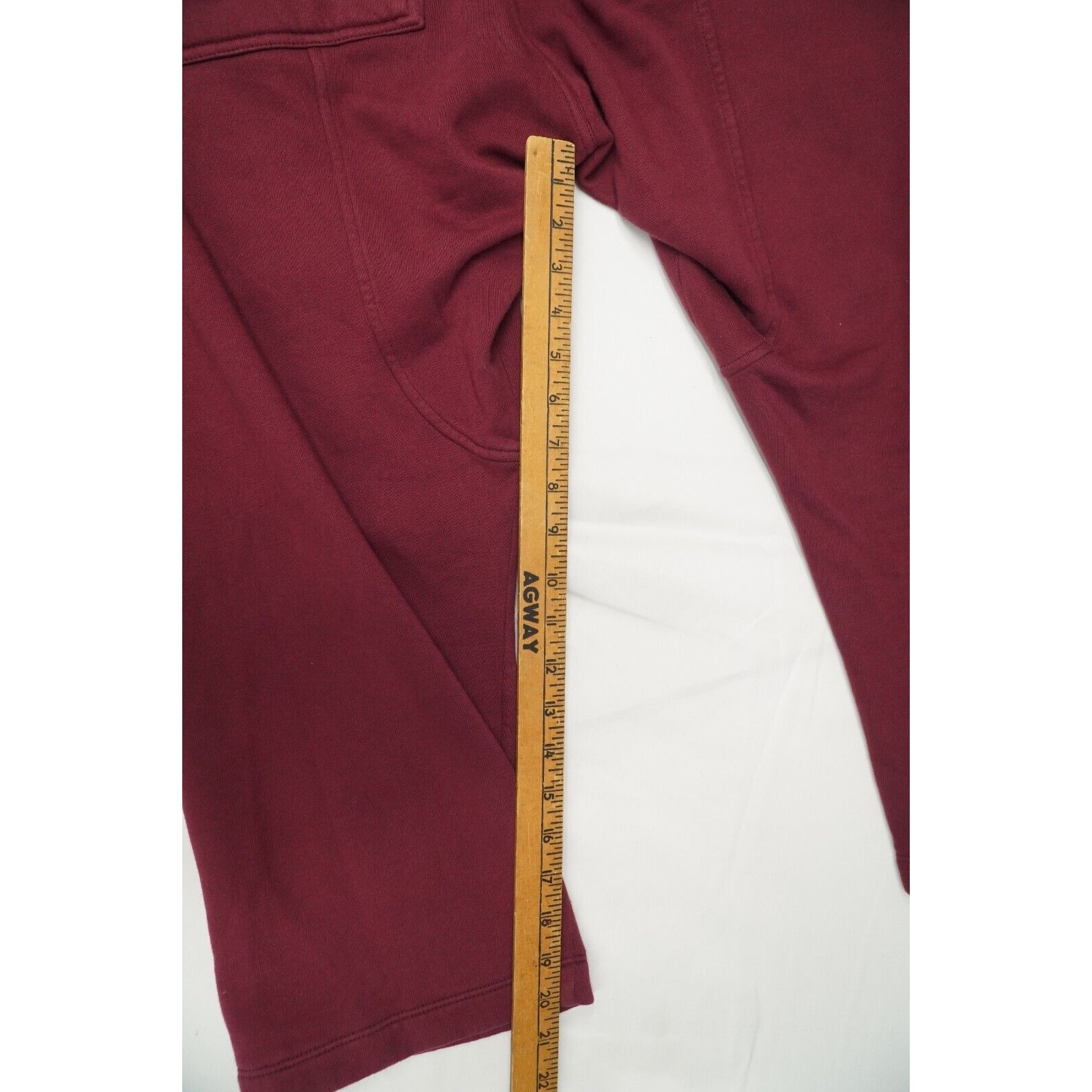 Rick Creatch Cargo Cropped Sweatpant Bruise Red FW20 - 17