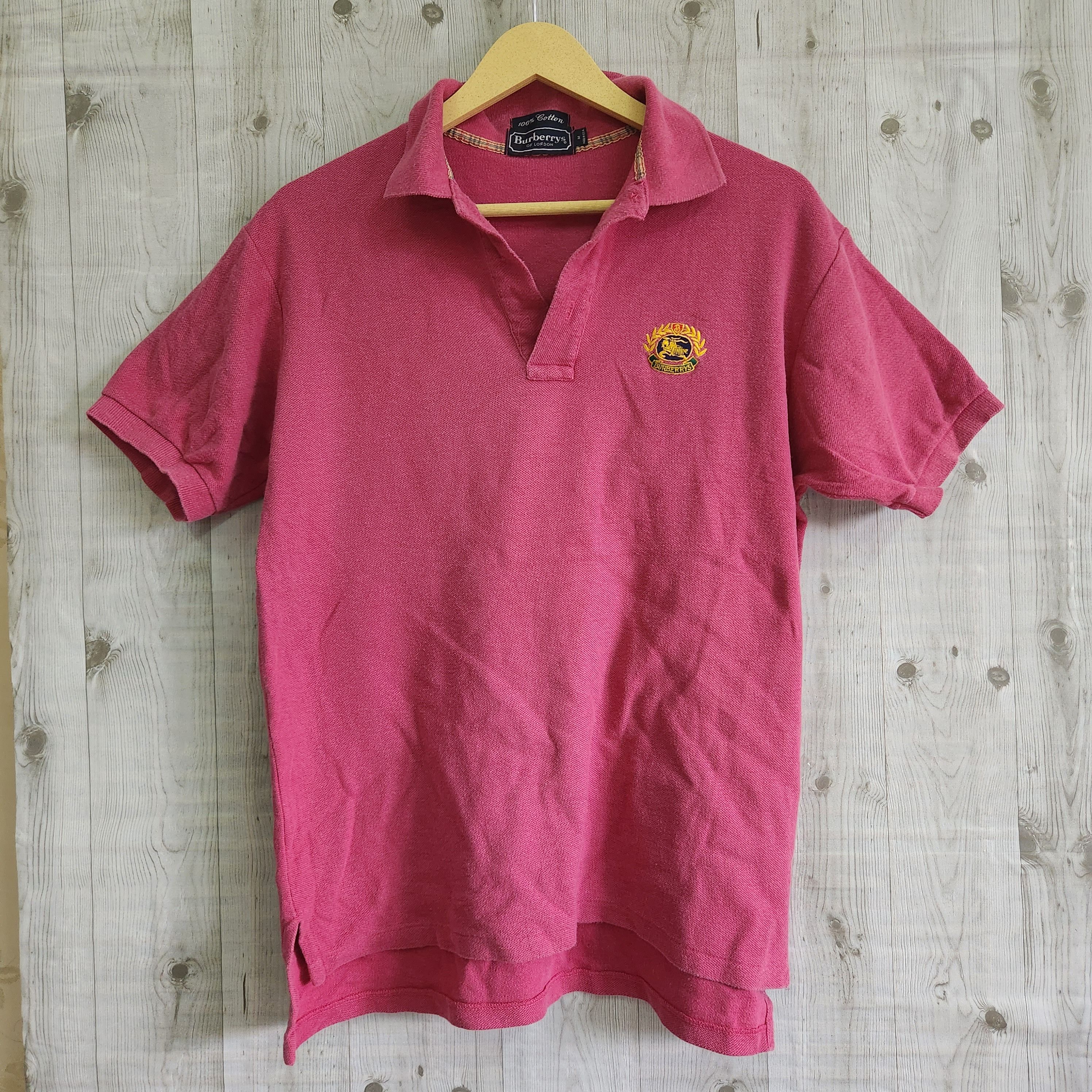 Vintage Burberrys Polo Shirts Made In USA - 1