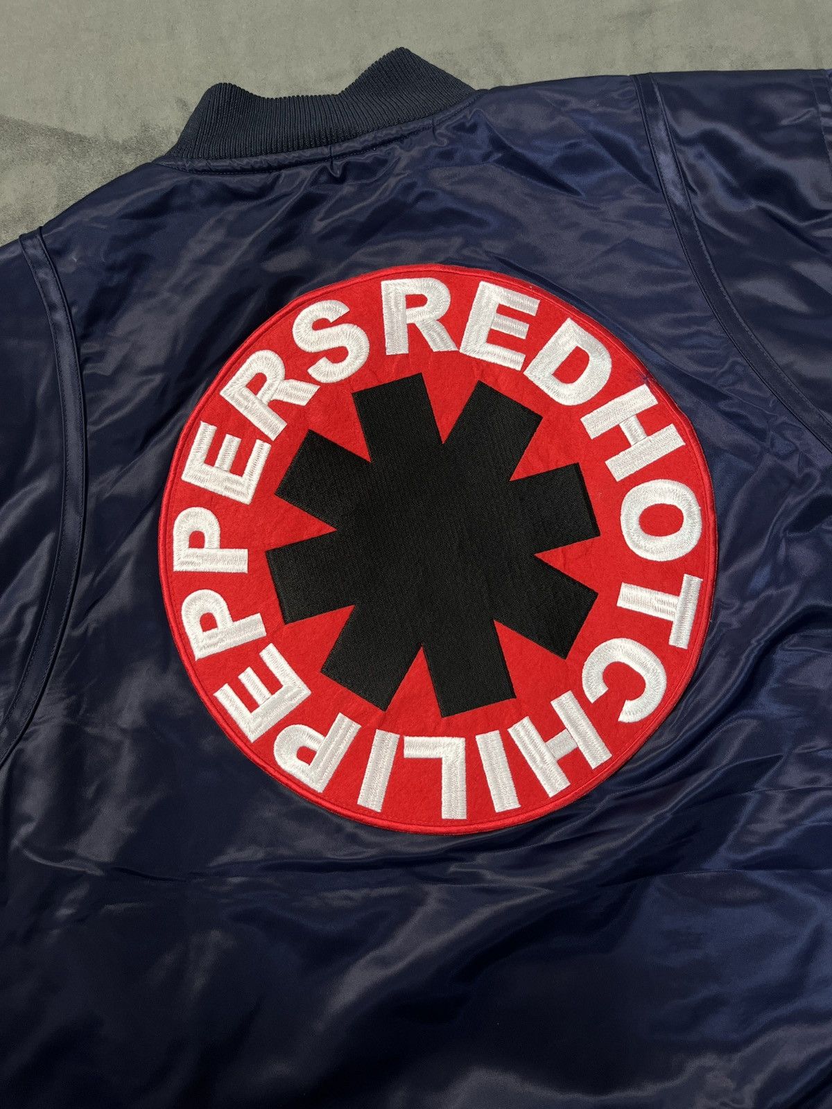 Rock Band - Red Hot Chili Peppers Embroidered Satin Official Tour Bomber - 7