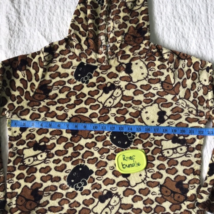 Japanese Brand - Full print hello kitty cartoon fleece hoodie - 9
