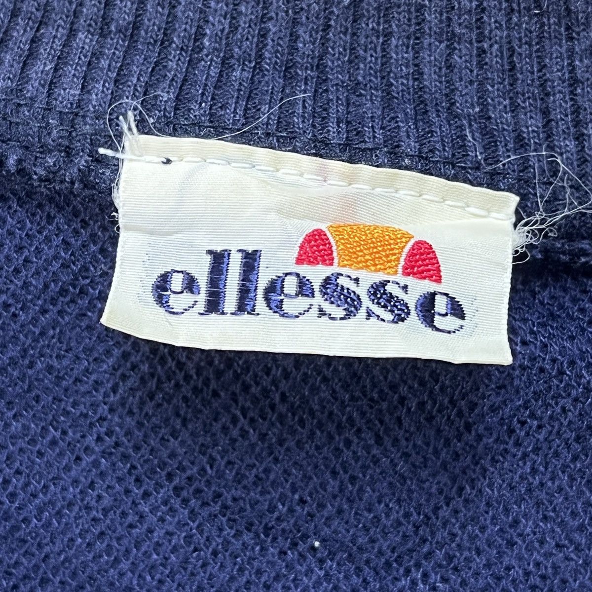 Iconic Ellesse Sweater Big Logo Embroidery Vintage 80s - 6