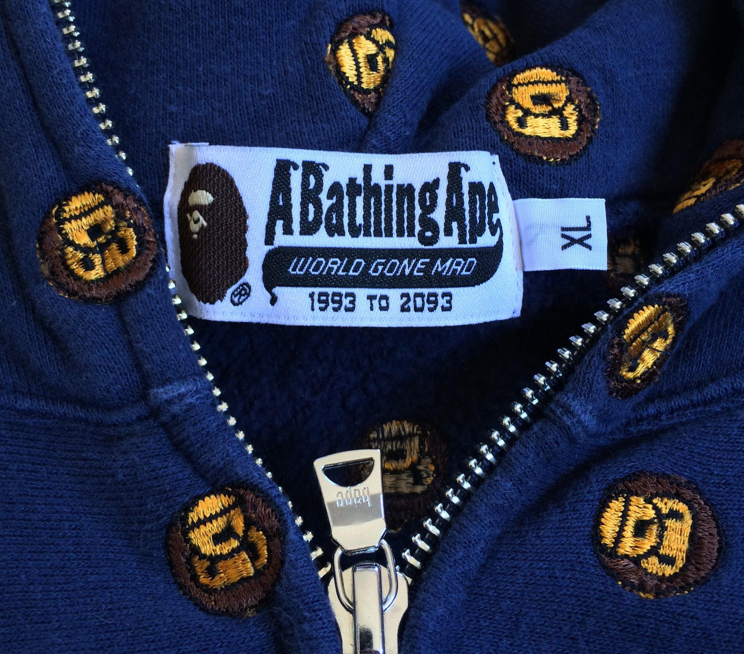 Bape Baby Milo Embroidered Full Zip Hoodie - 4