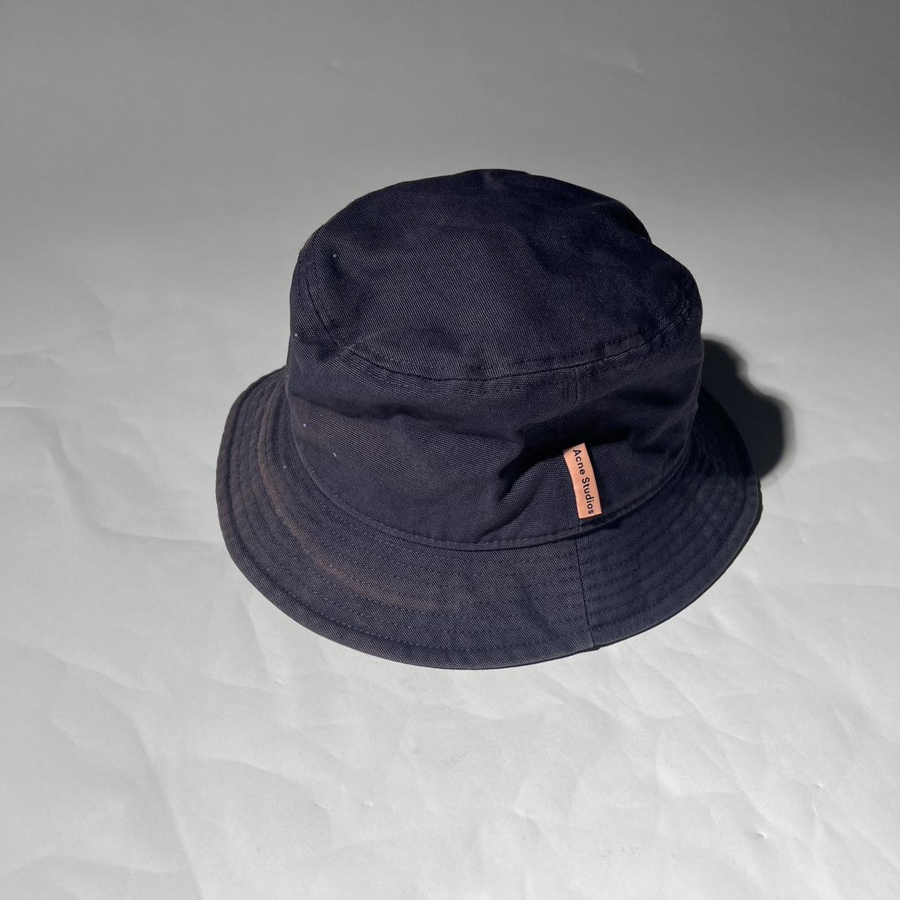Acne Studios Men's Blue and Navy Hat - 1