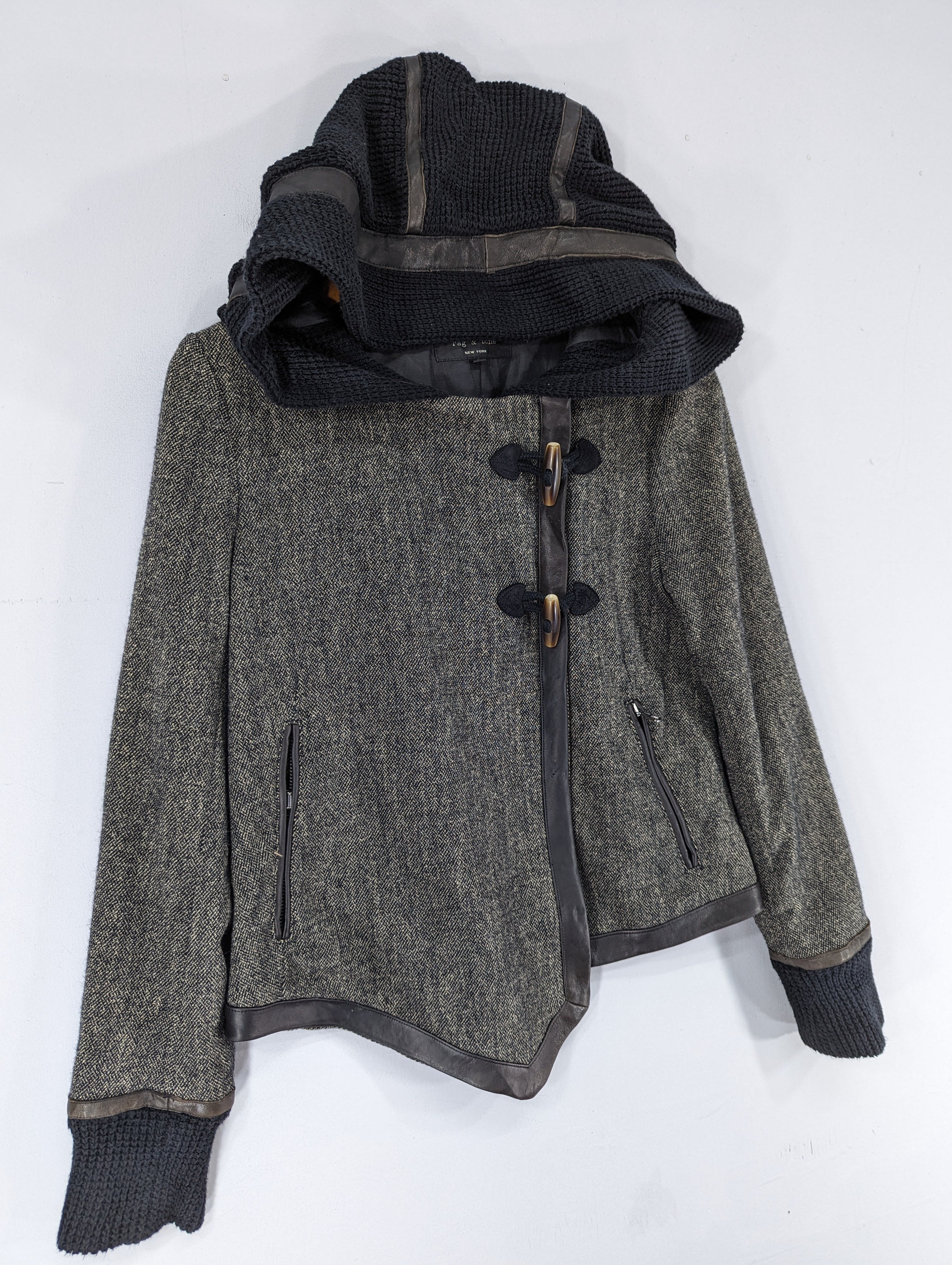 🔥RARE🔥Rag & Bone Wool Zipper Hooded Jacket - 2