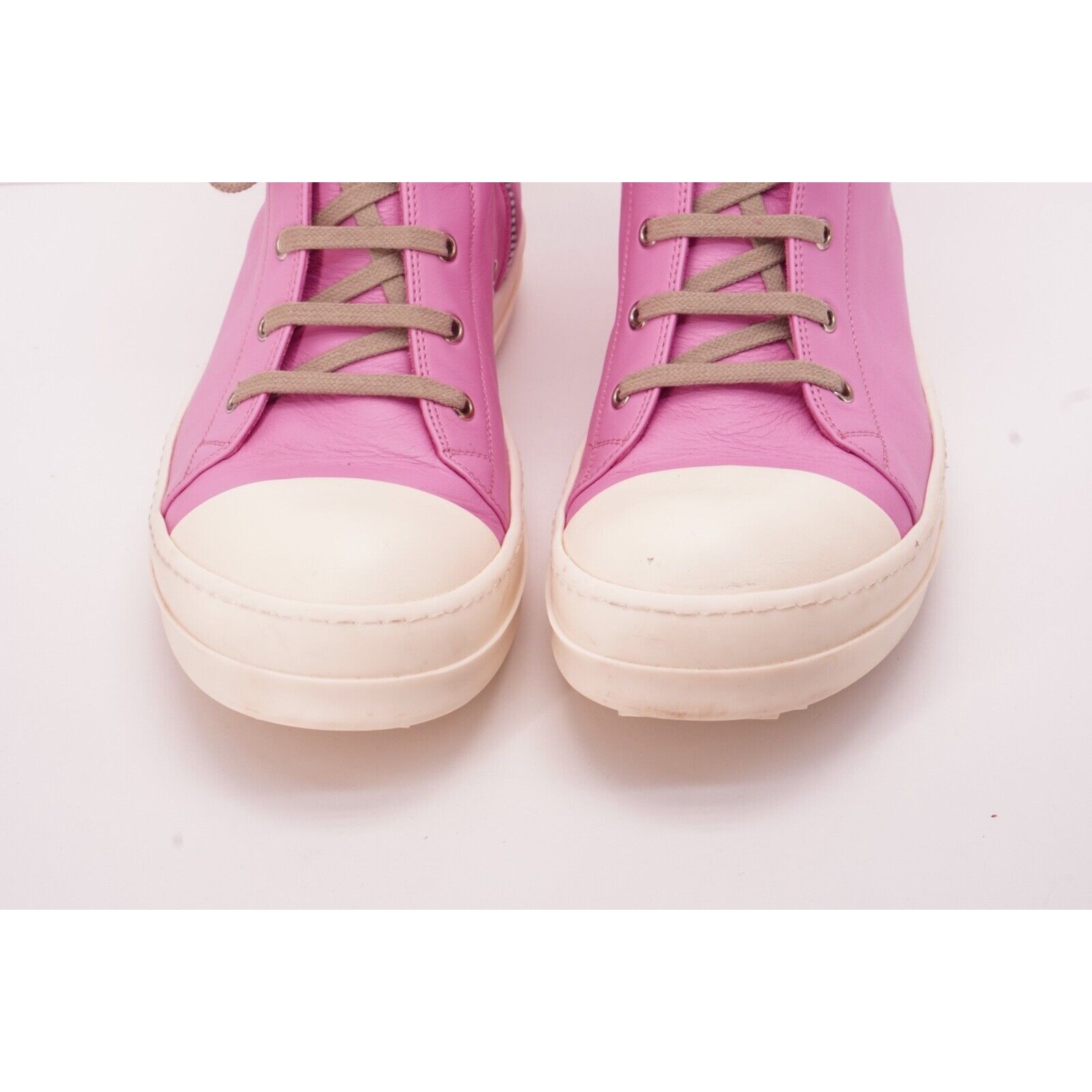 Ramones Pink High Top Sneaker Pink SS21 Side Zipper - 7