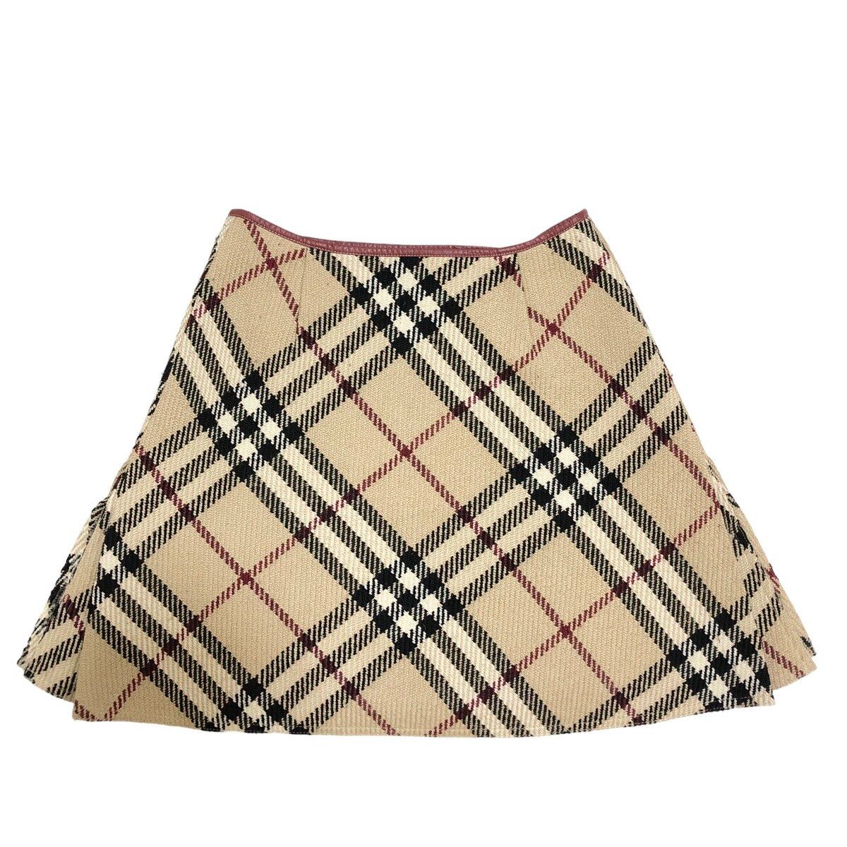 🔥 Burberry Nova Check Wool Mini Skirt - 2