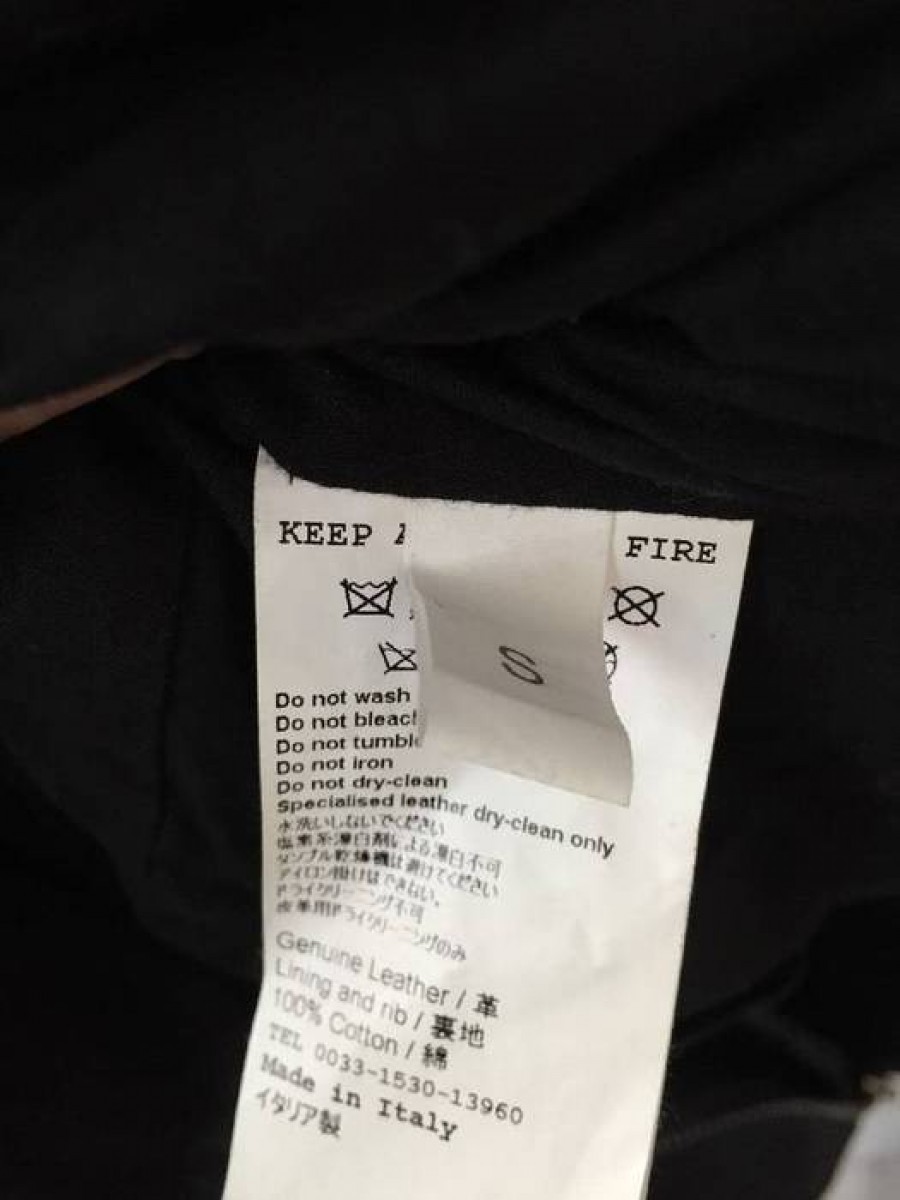 Rare Leather Bomber Jacket S M L - 6