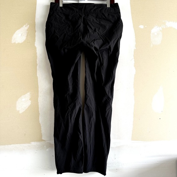 Salomon Windstopper Hiking Pants Stretch Zip Front Pockets Belted Logo Black 8 - 4
