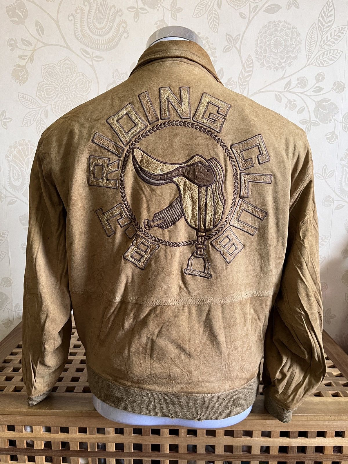 Bjorn Borg Rare Genuine Leather Ripped Jacket Vintage 80s - 16