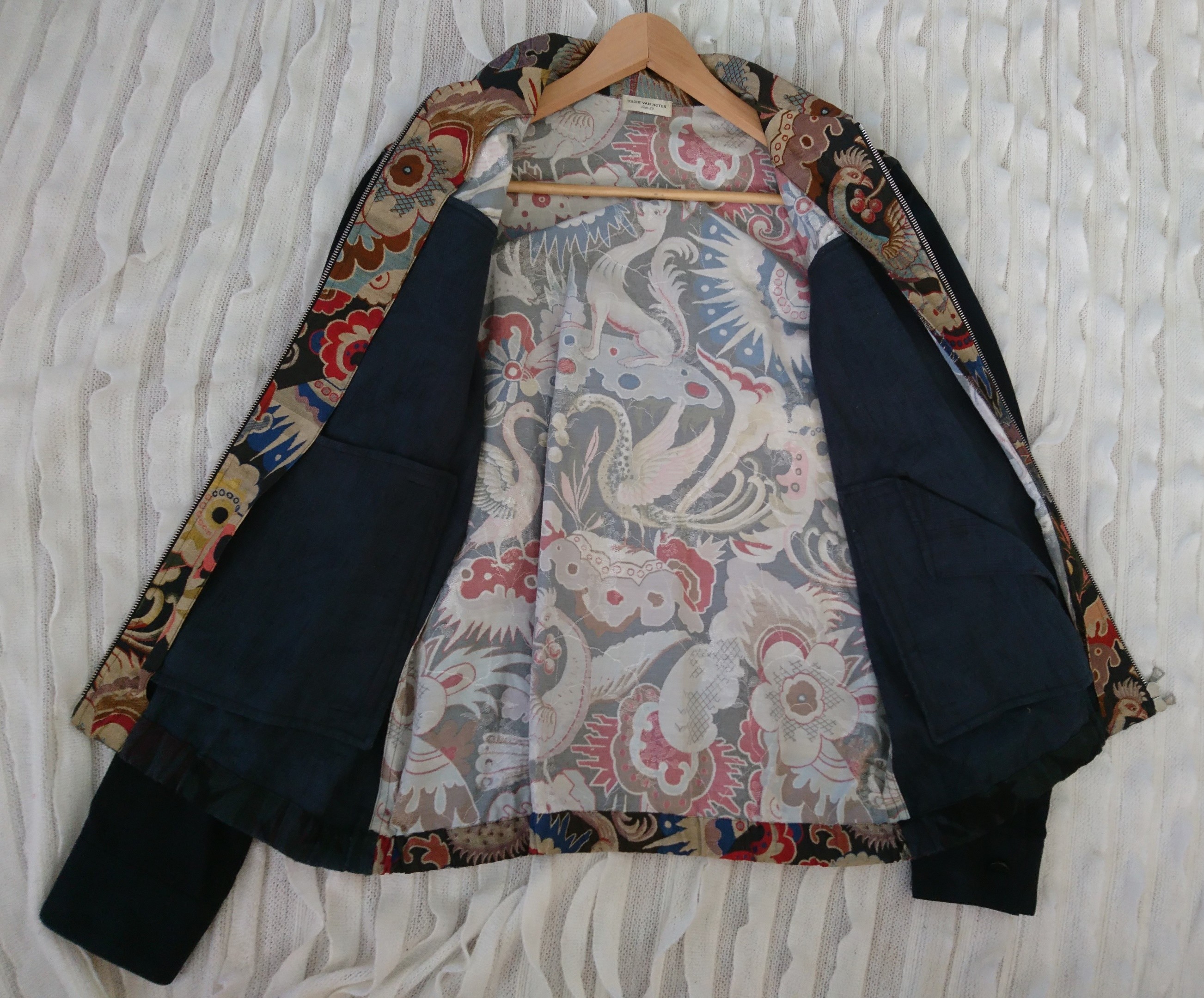 Rare Iconic Floral Pattern Motif Embroidered Bomber - 9