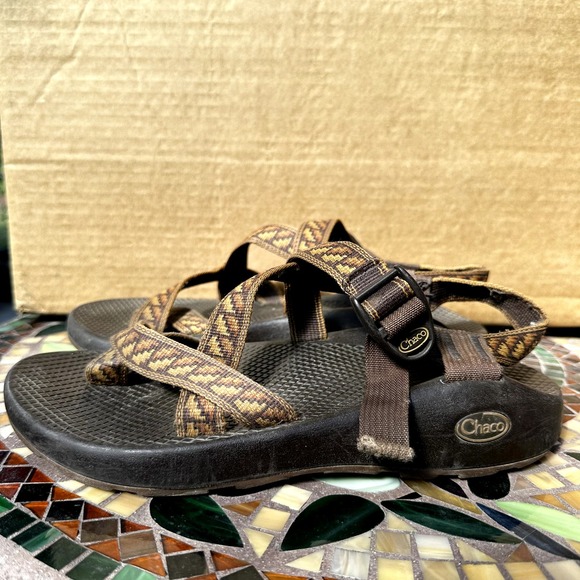 Chaco Z/2 Classic Strappy Sandals Outdoor Hiking Breathble Black Brown 8 - 3