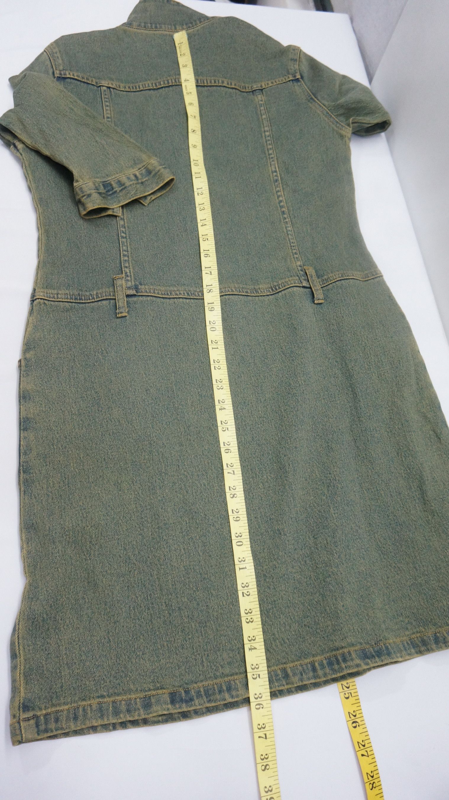 Livre Claire Vintage Tint Denim Dress - 7