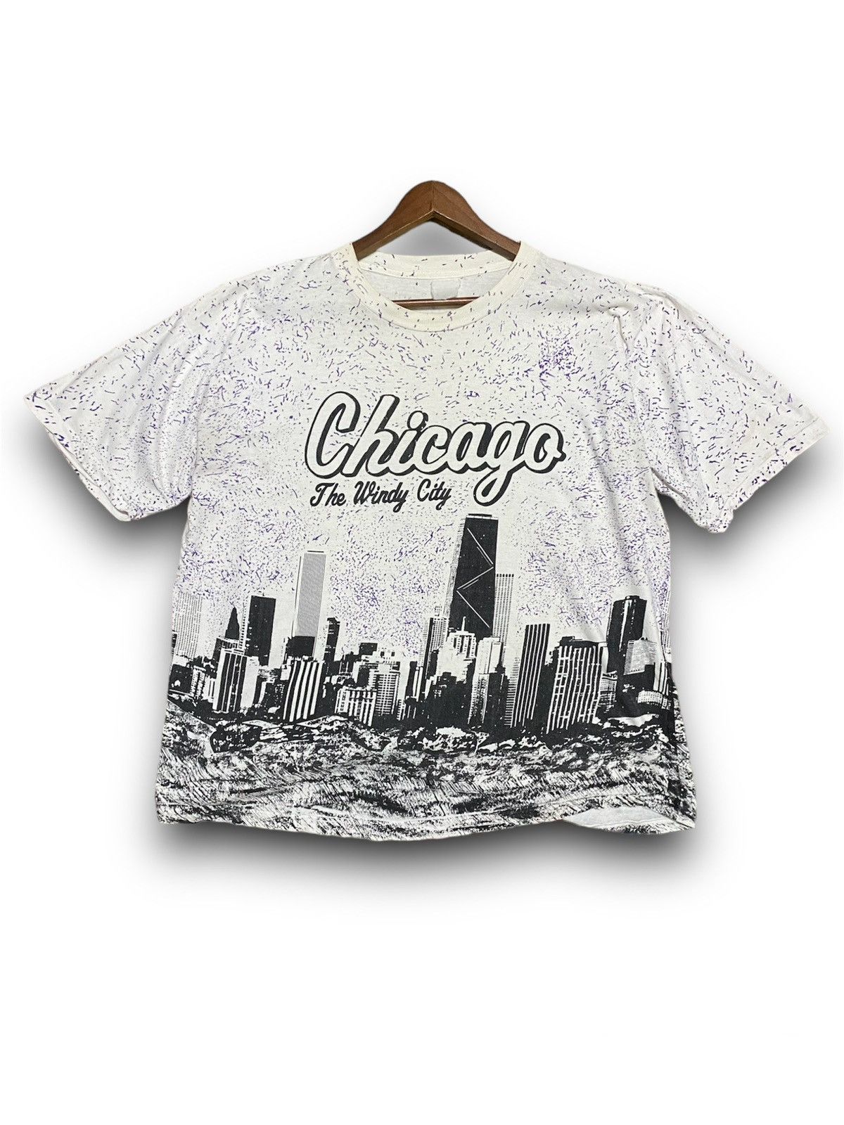 Vintage All Over Print Chicago City - 1