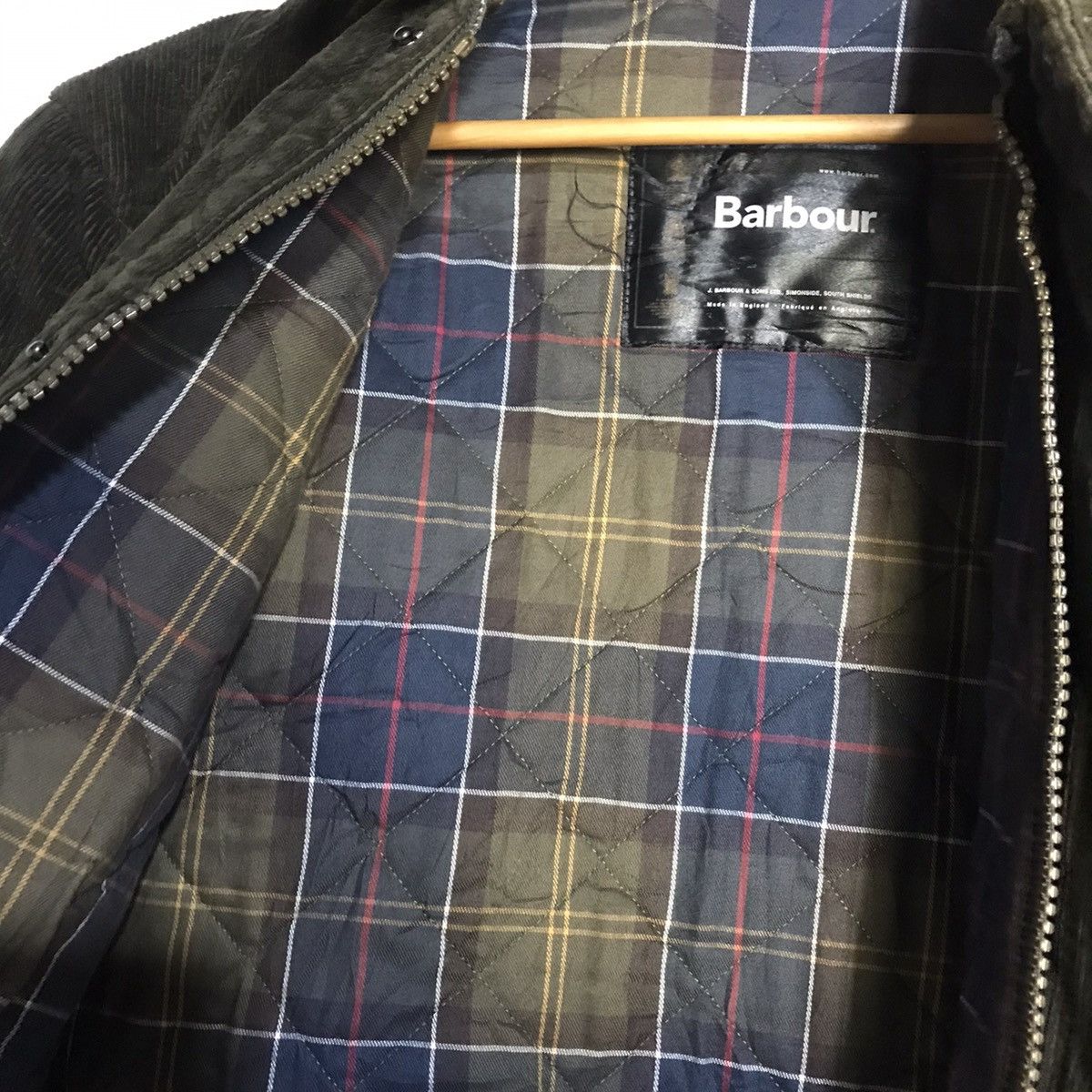 Barbour fine corduroy quilted jacket - 10