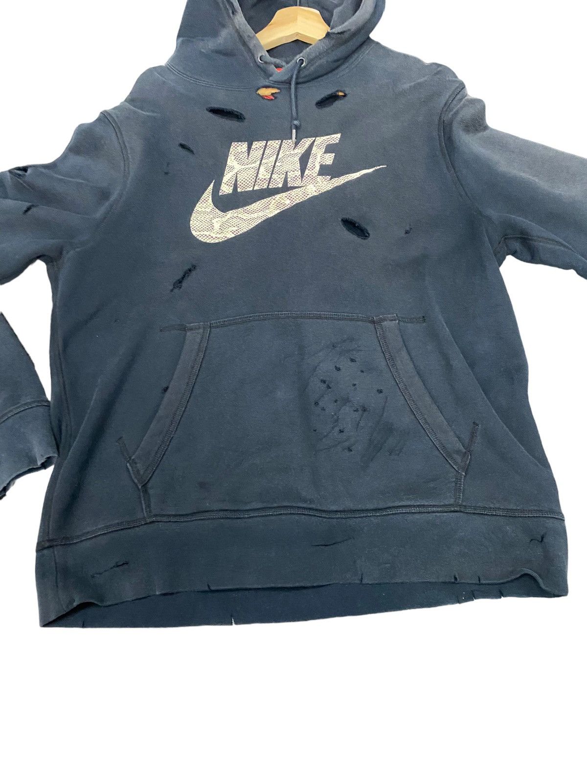 Nike Distressed Trashed Faded Hoodies - 6