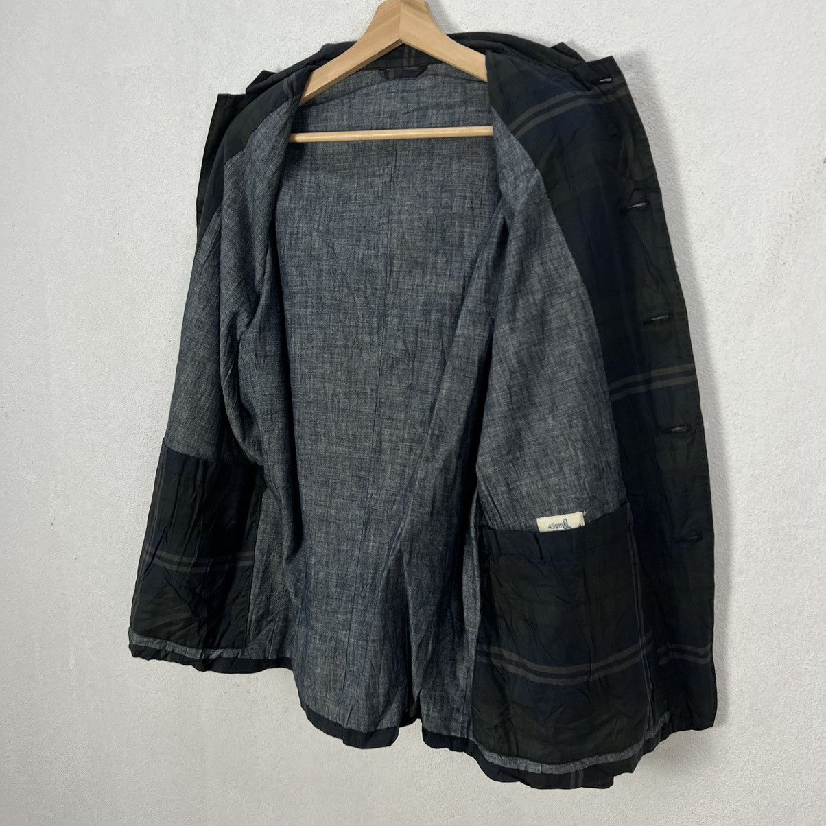 VINTAGE 45RPM TARTAN DESIGN JACKET SAMPLE - 9