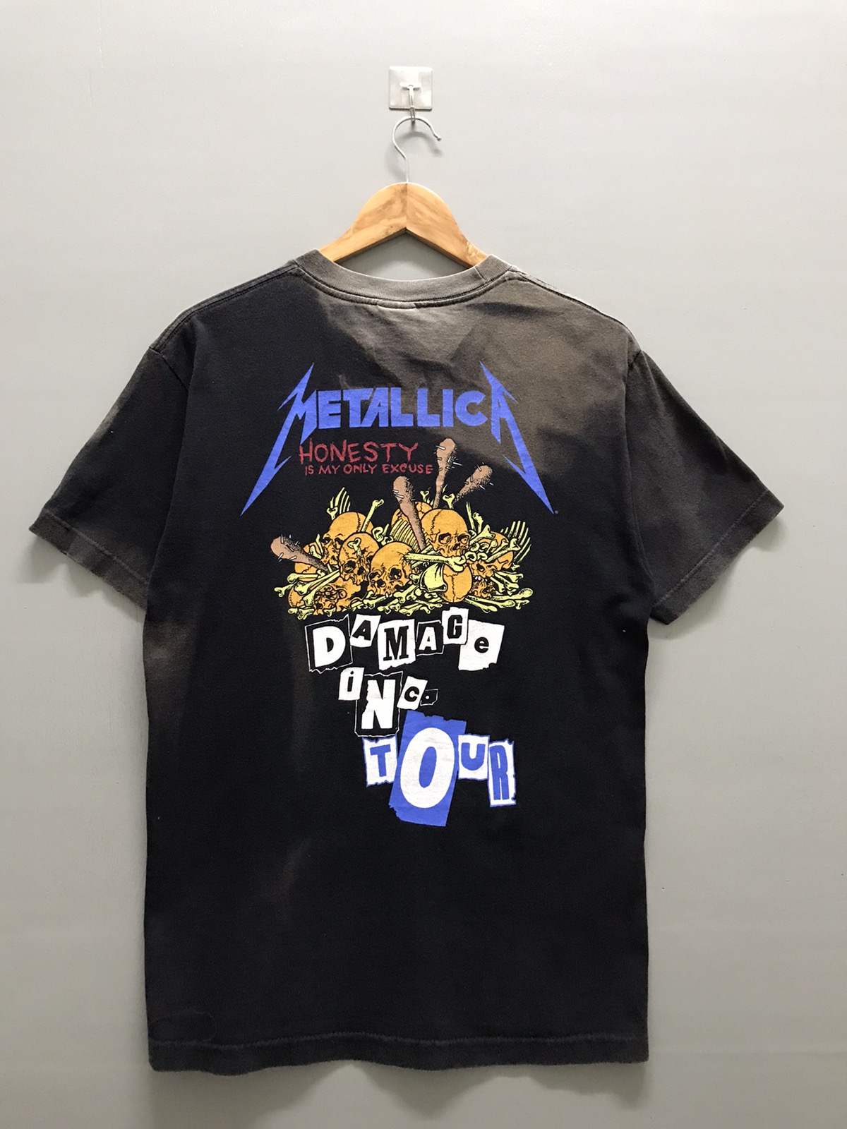 Vintage - Vintage Metallica Damage Inc. Pushead Sundfaded Tee - 2