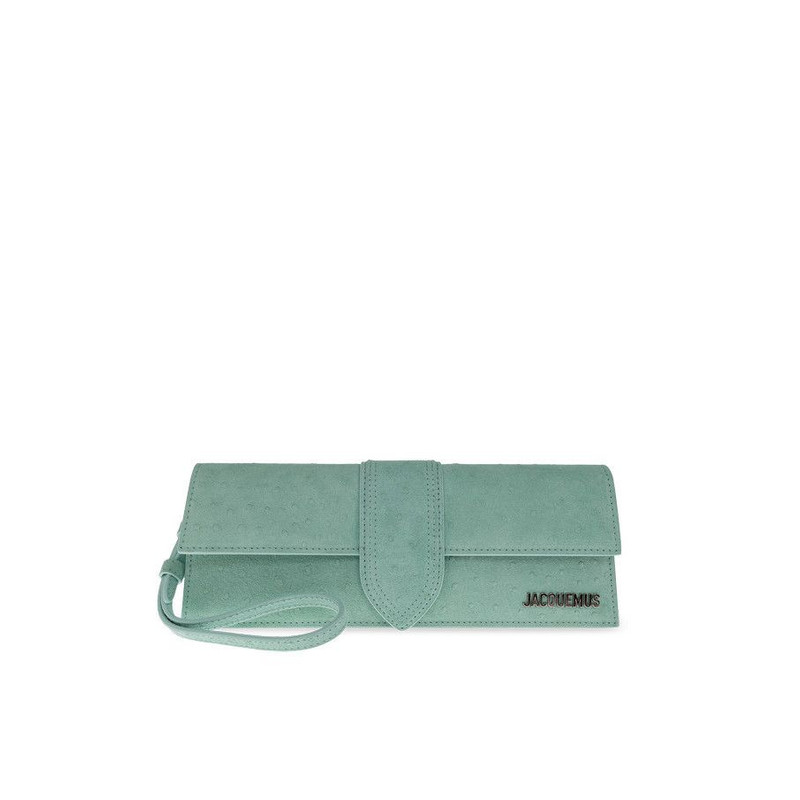JACQUEMUS La Pochette Bambino Green Clutch Bag New & Authent - 1