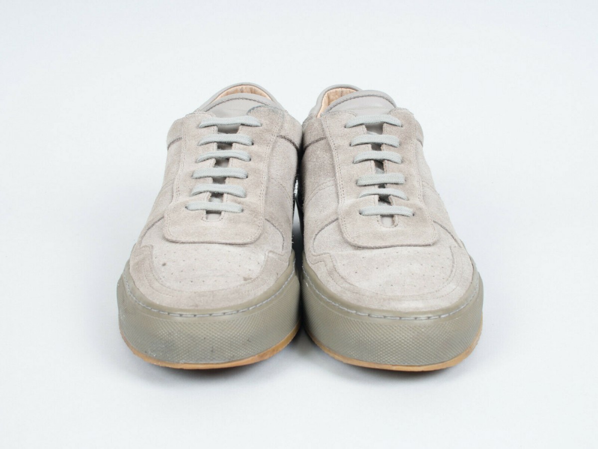 Common Project Bball Low Grey Suede Sneakers - 4