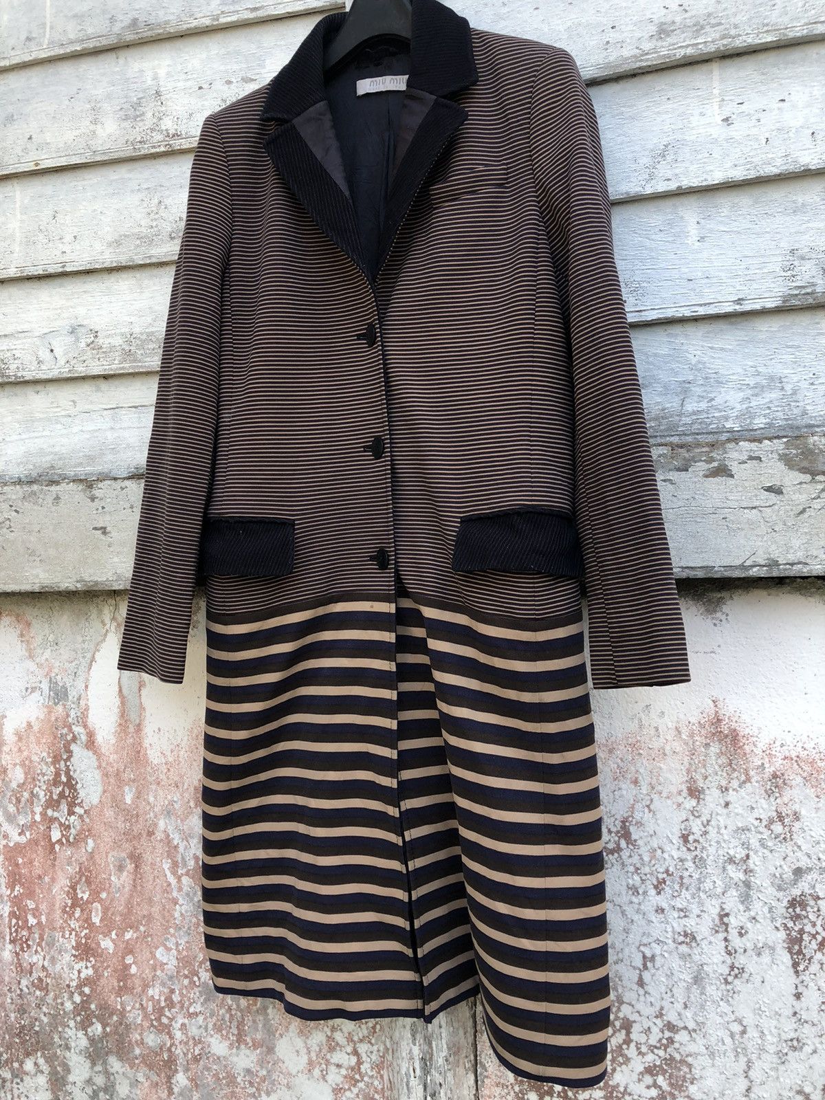 Vintage - Miu Miu Striped Coat - 3