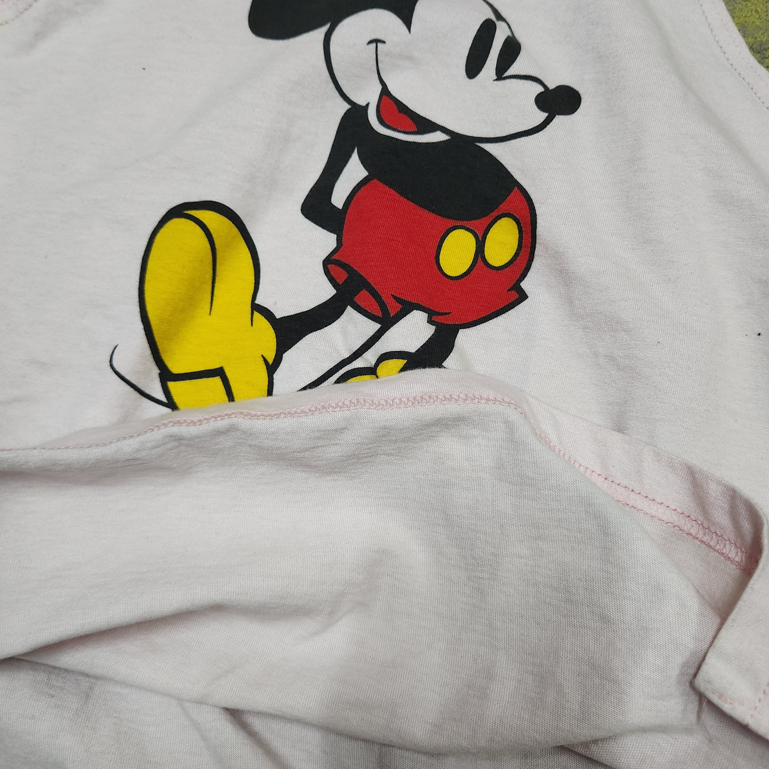 Vintage Mickey Mouse Jerzees Sleeveless Made In USA - 2