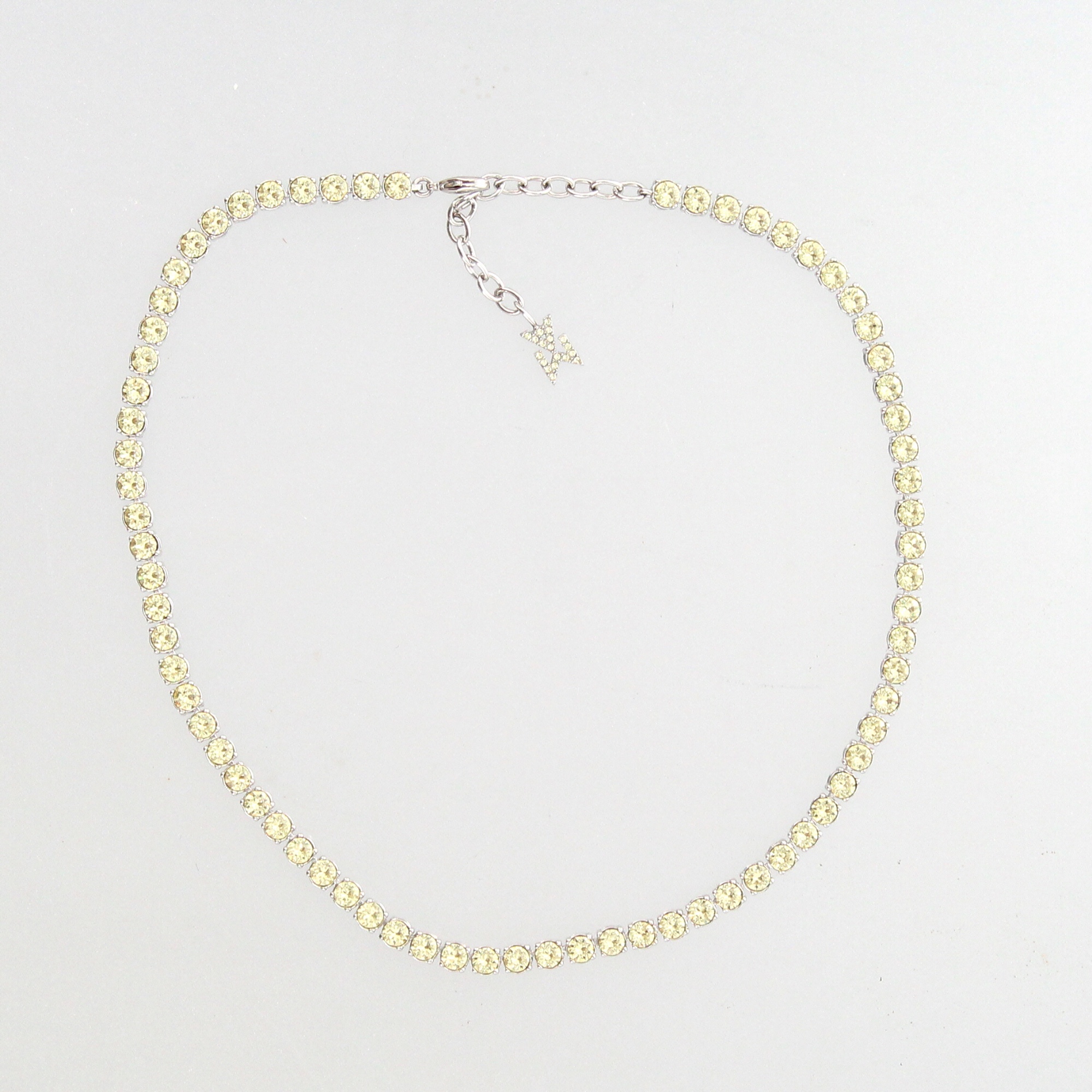 【Amina Muaddi】 Tennisクリスタル-embellishedネックレス Tennis crystal-embellished necklace in silver - Amina Muaddi