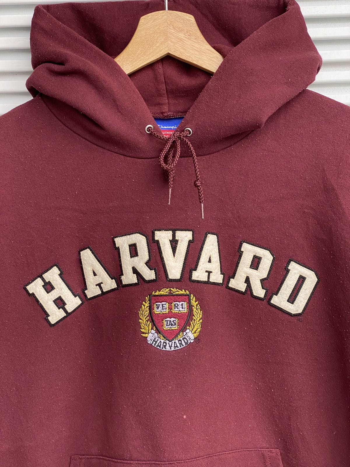 Vintage Champion Harvard University Hoodies / Reverse Weave - 3