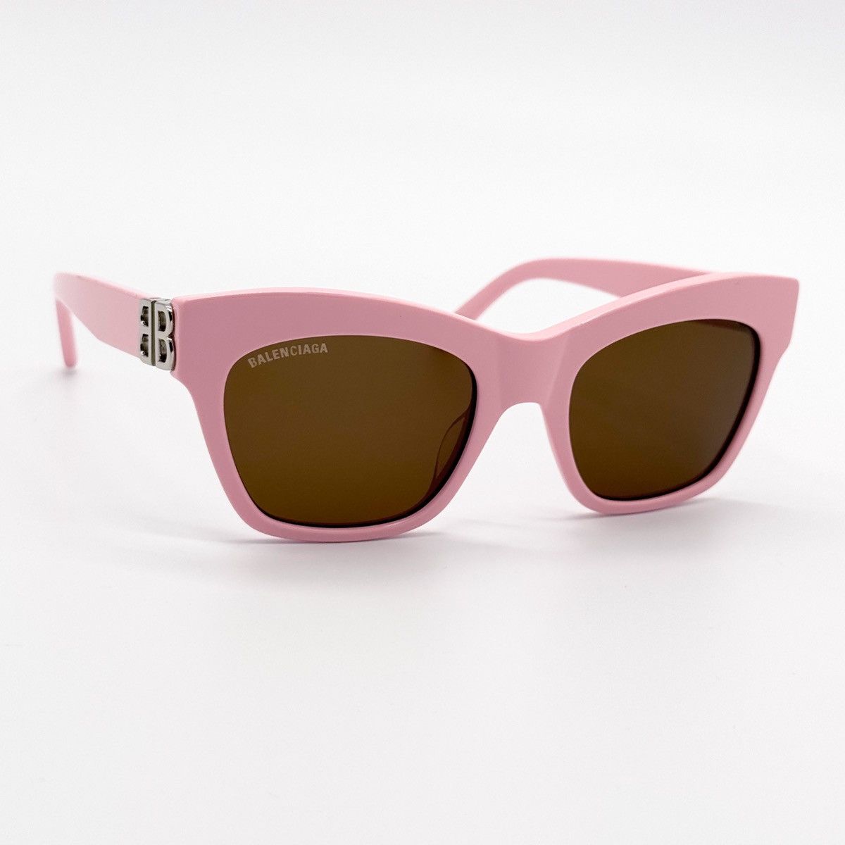 NEW BALENCIAGA BB0132S 003 PINK BROWN WOMEN SUNGLASSES - 5