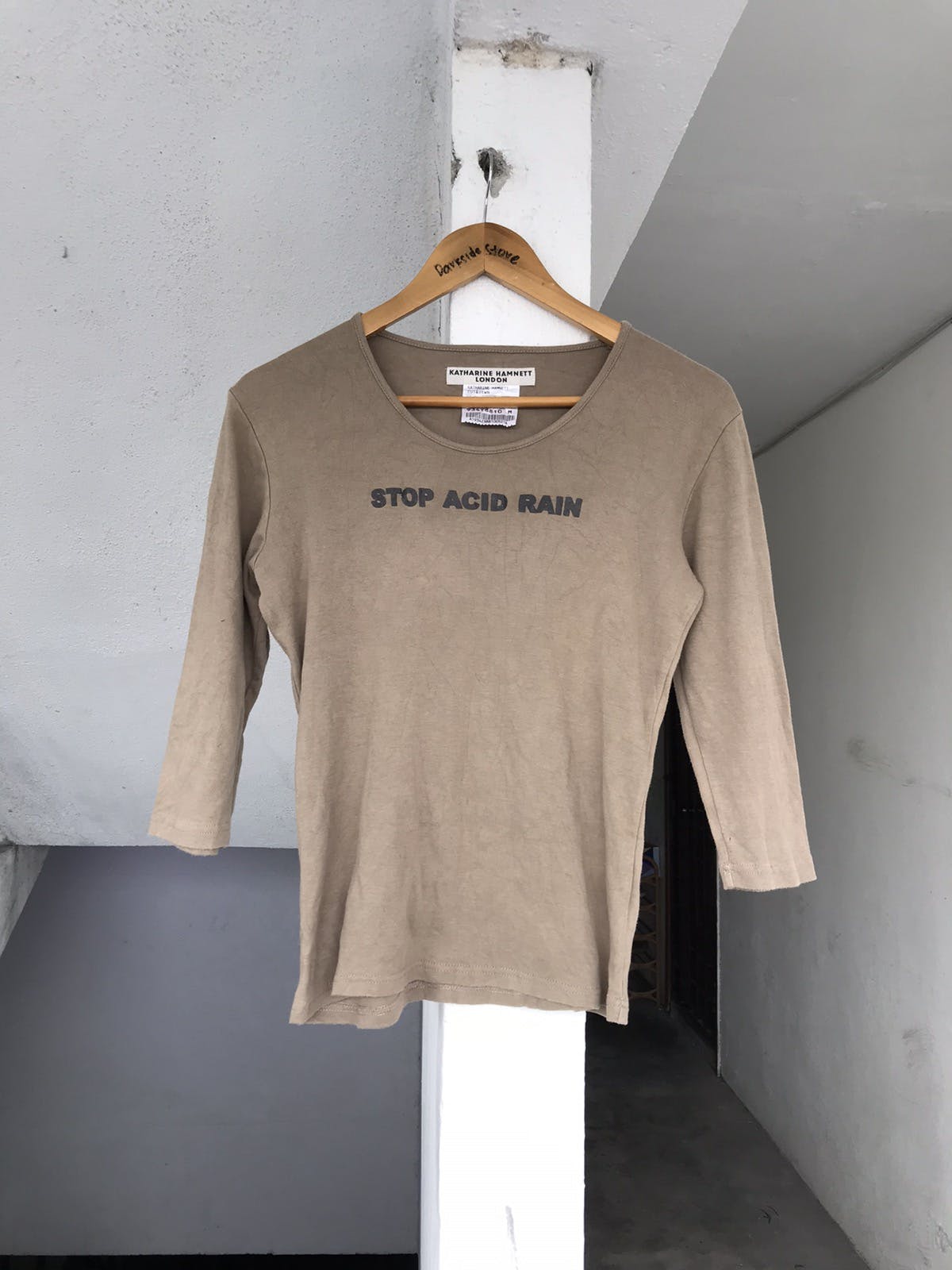 Katharine Hamnett London - Vintage Katherinne Hamnett London Stop Acid Rain tee - 4