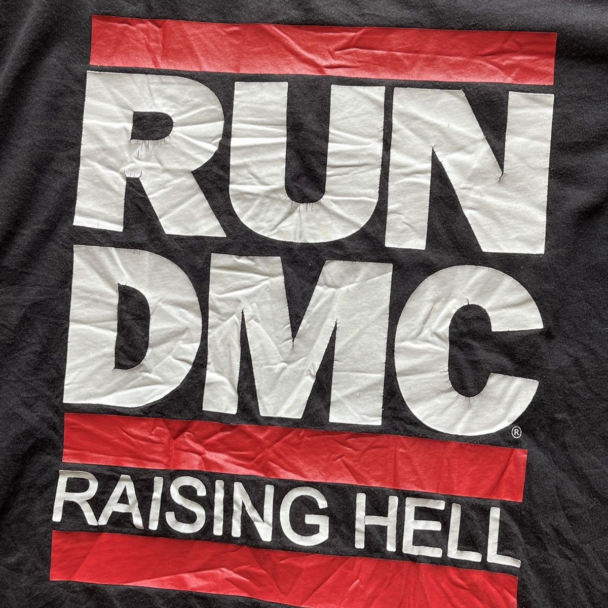 RUN DMC Raising Hell Rap Tees Black Copyright 2015 - 7