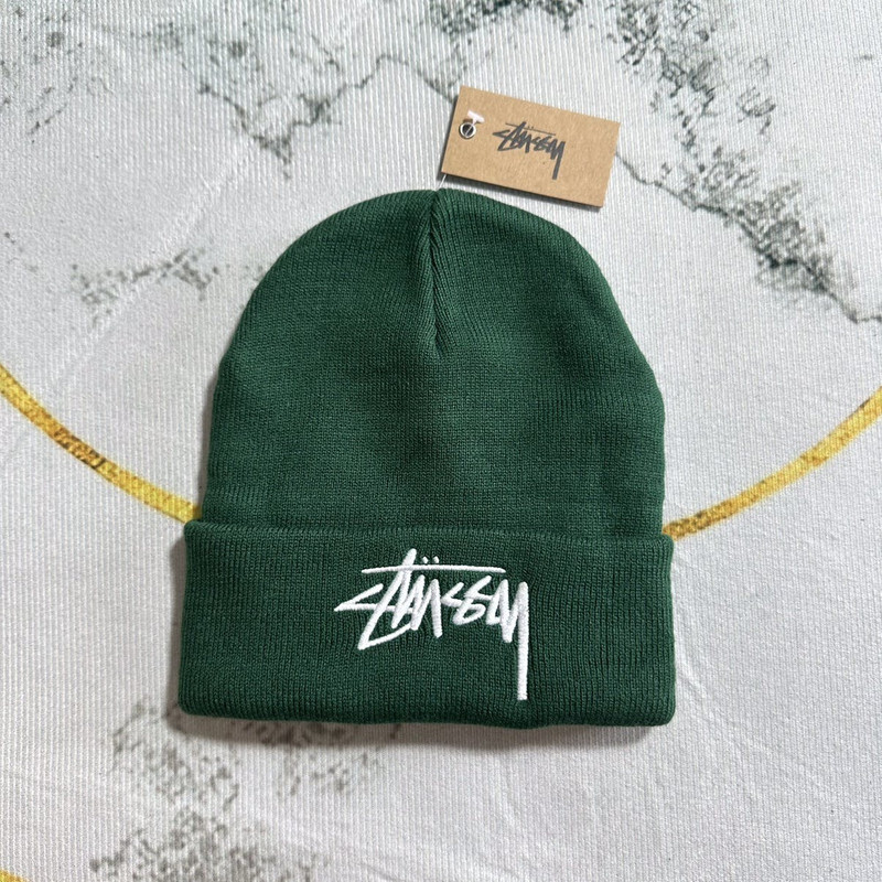 STUSSY BIG LOGO CUFF BEANIE - 1