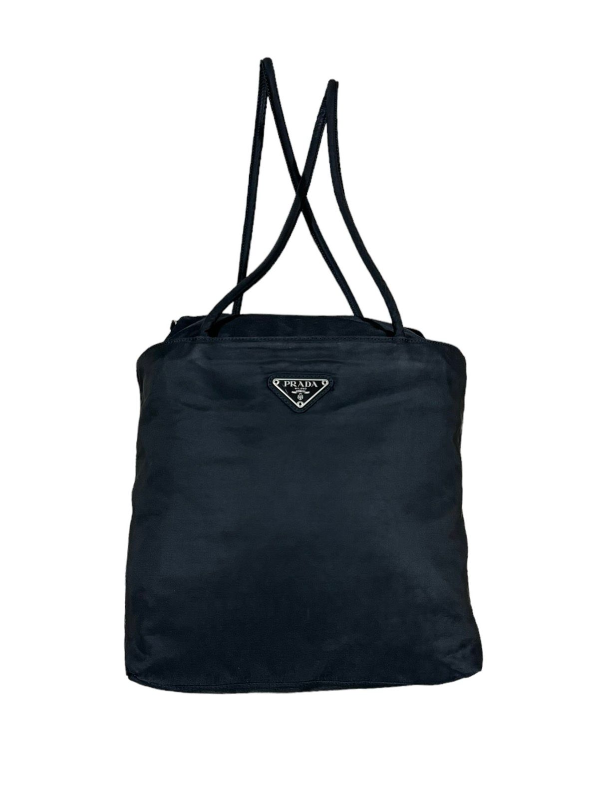 Authentic🔥Prada Tessuto Black Nylon Tote Bags - 12
