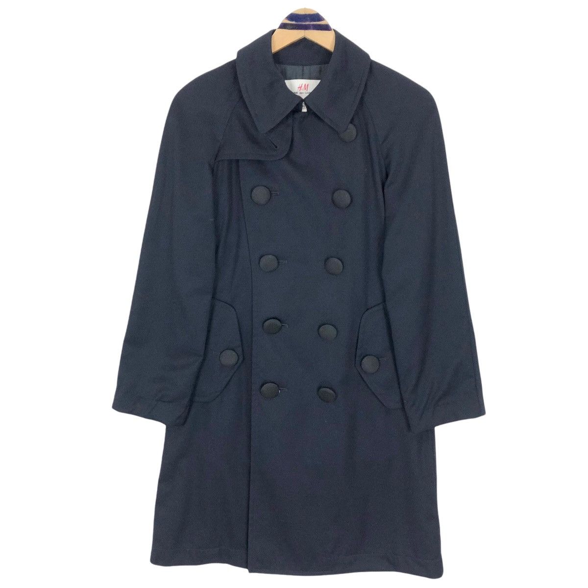 Comme Des Garçons X H&M Trench Coat Cotton Double Breasted - 1