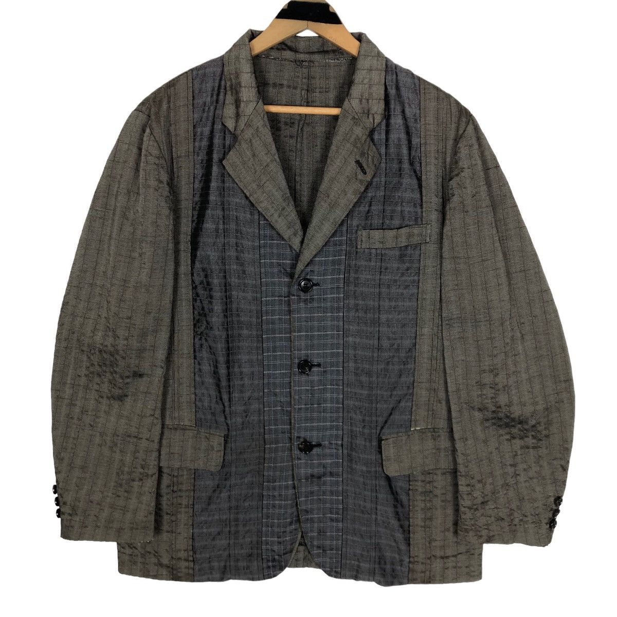 Vintage 90s Comme Des Garcons Homme Plus Patchwork Coat - 1