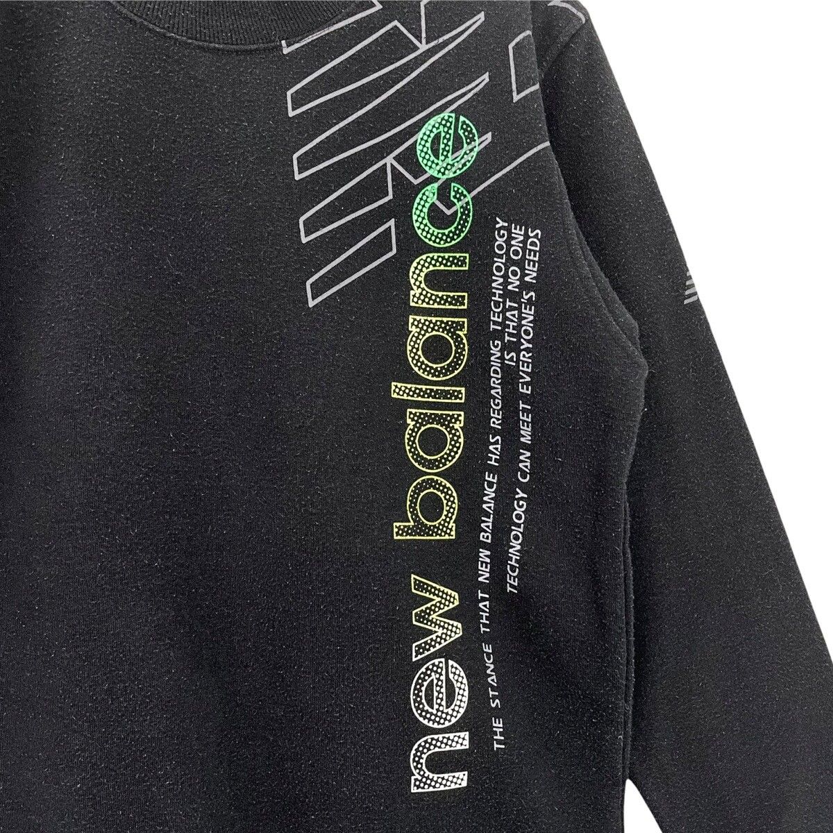 Vintage New Balance Spellout Logo Pullover Sweatshirt Size M - 4