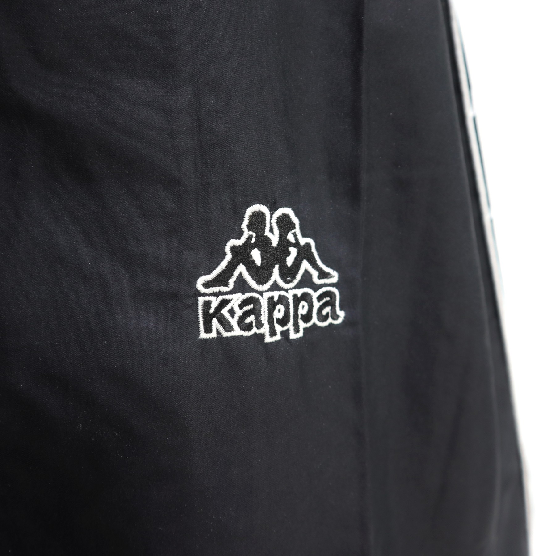 Vintage 80s 90s KAPPA Big Logo Embroidered Hand Stripe Logo Taped Windbreaker Track Jacket Size Medium - 3