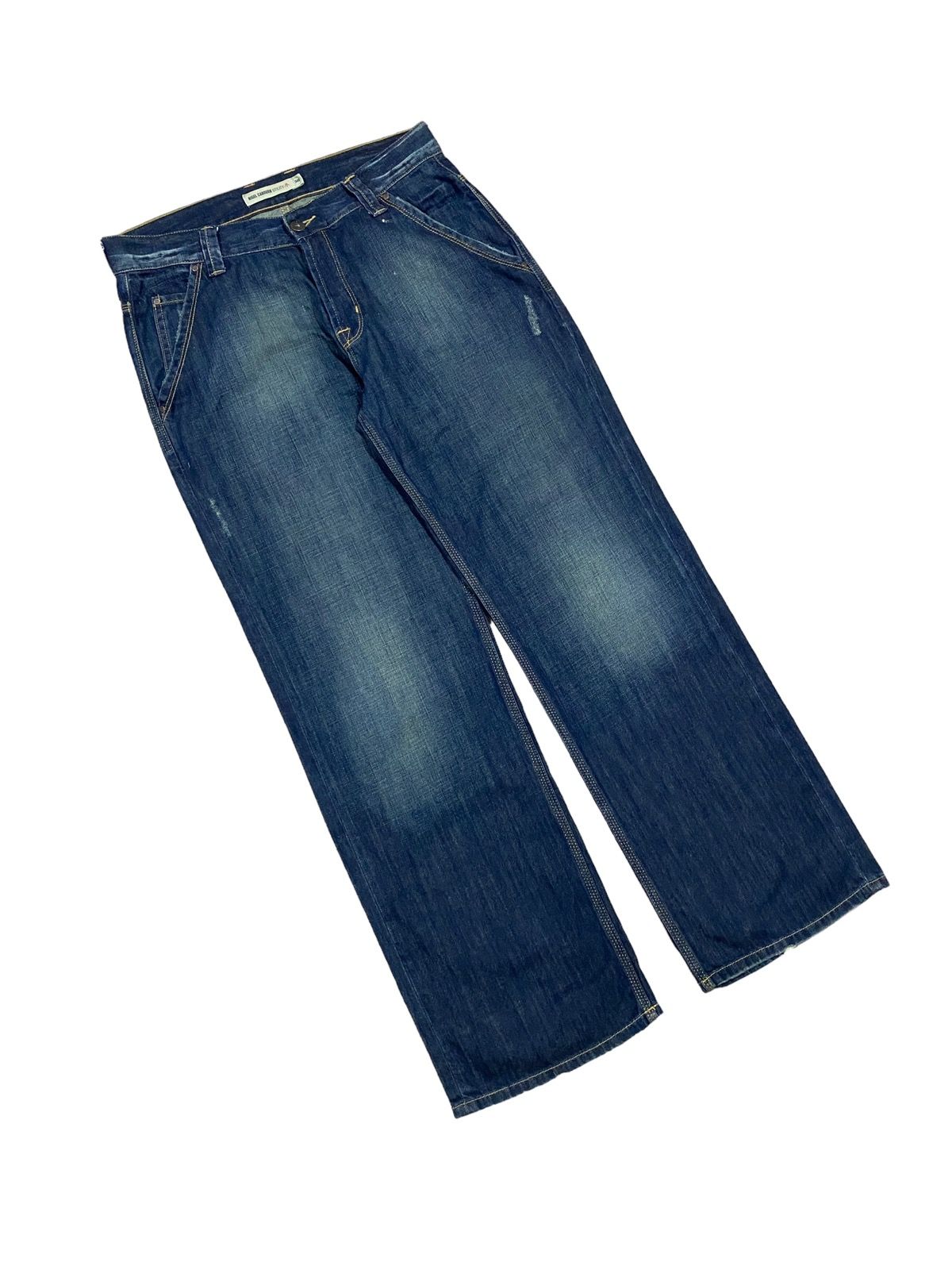 Vtg🔥Nigel Carbourn Utility Dark Blue Wash Jeans - 5