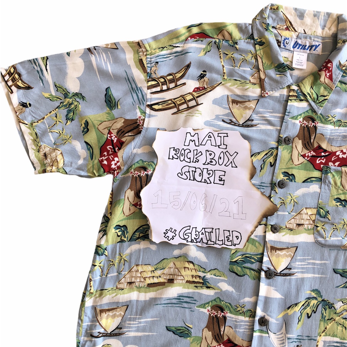 Vintage - Vintage Hawaiian Shirt Rayon Fabric - 3