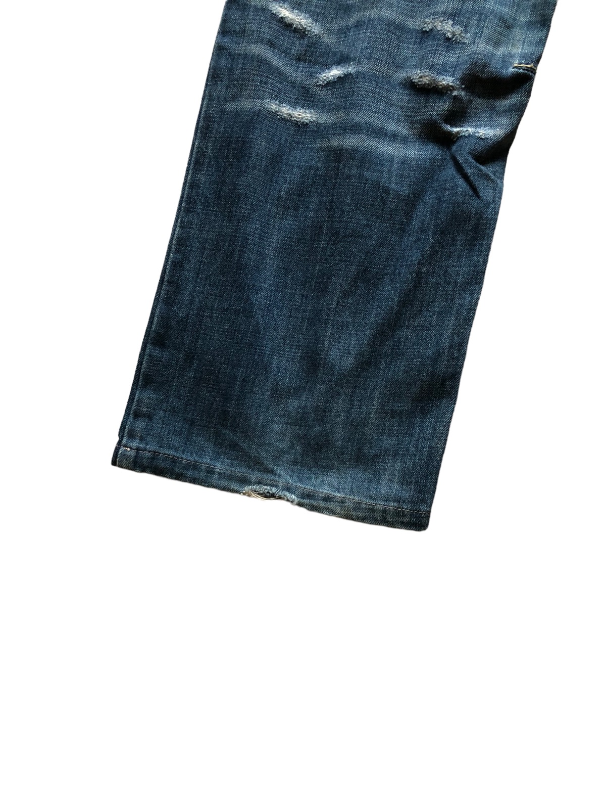 Distressed Denim - 2000s Semanticdesign Baggy Distressed Trashed Jeans - 7