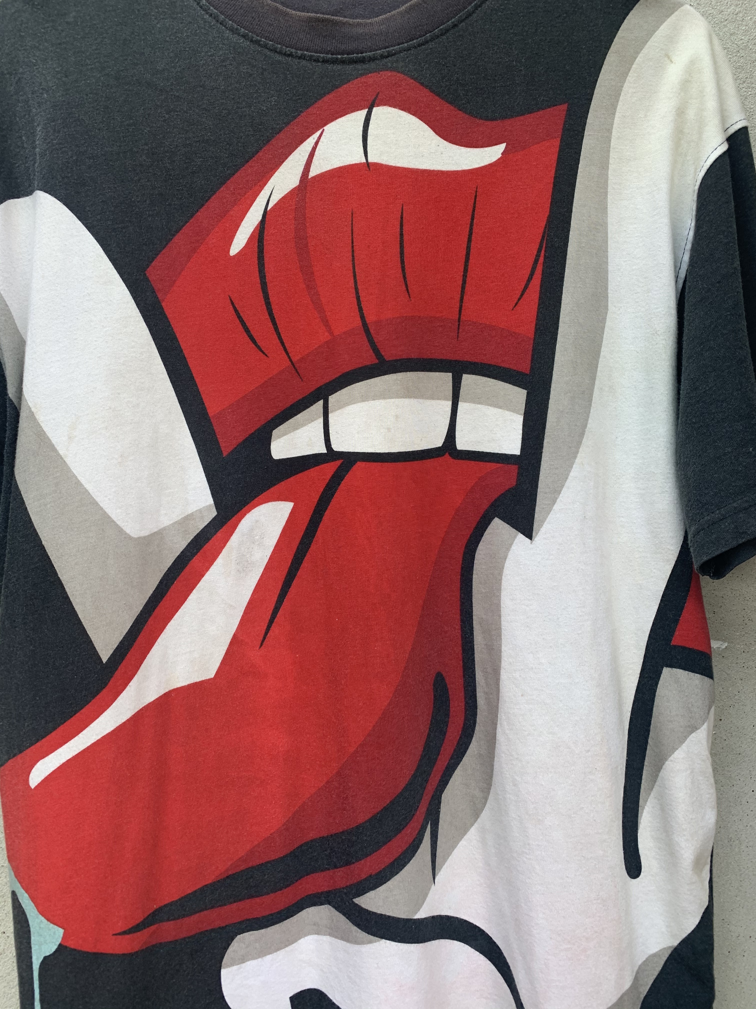 Unbranded - Art Sew Filthy Dipped Tongue Shirt - 8