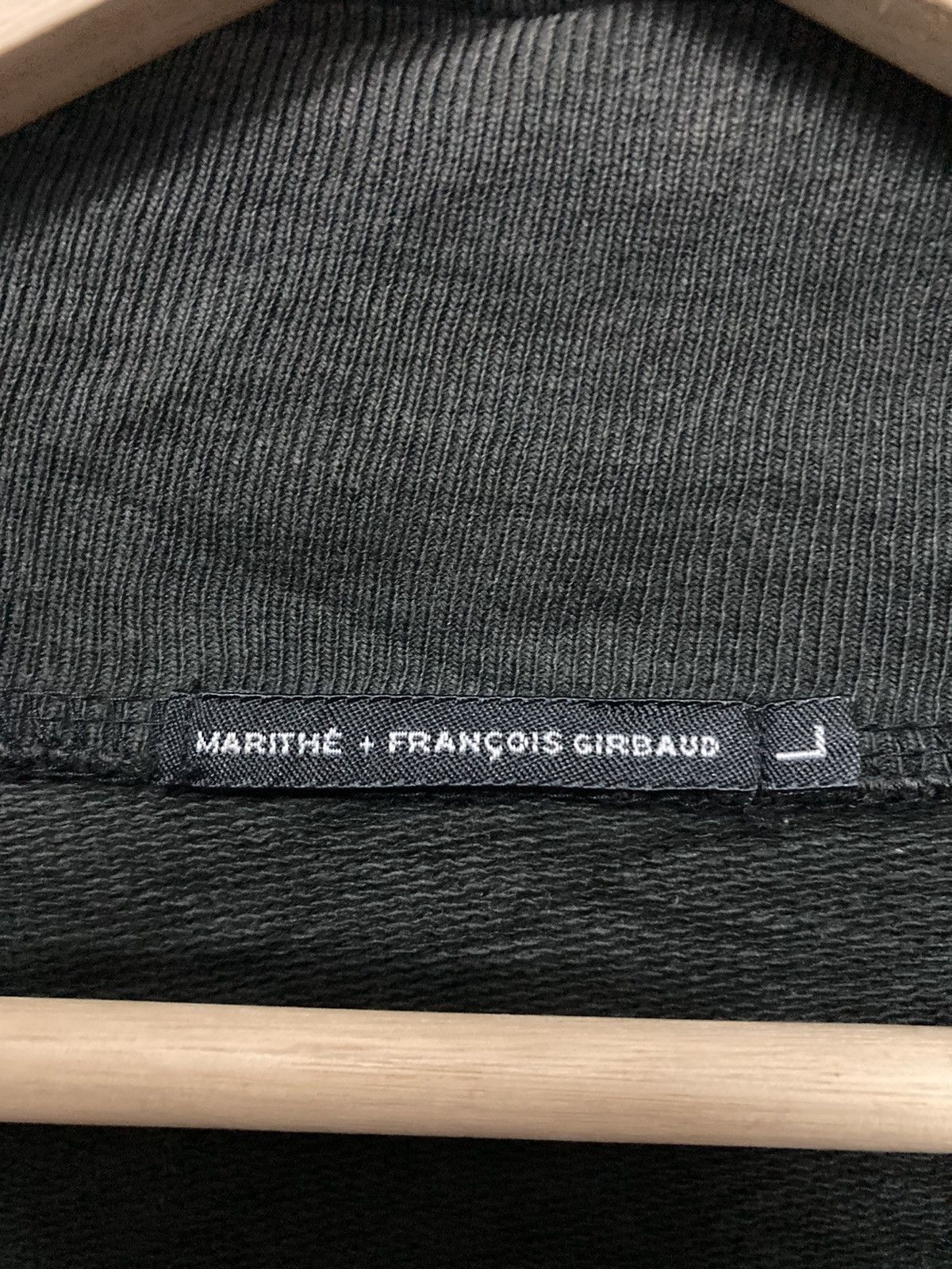 Marithe Francois Girbaud Distressed Design Zipper Sweatshirt - 19