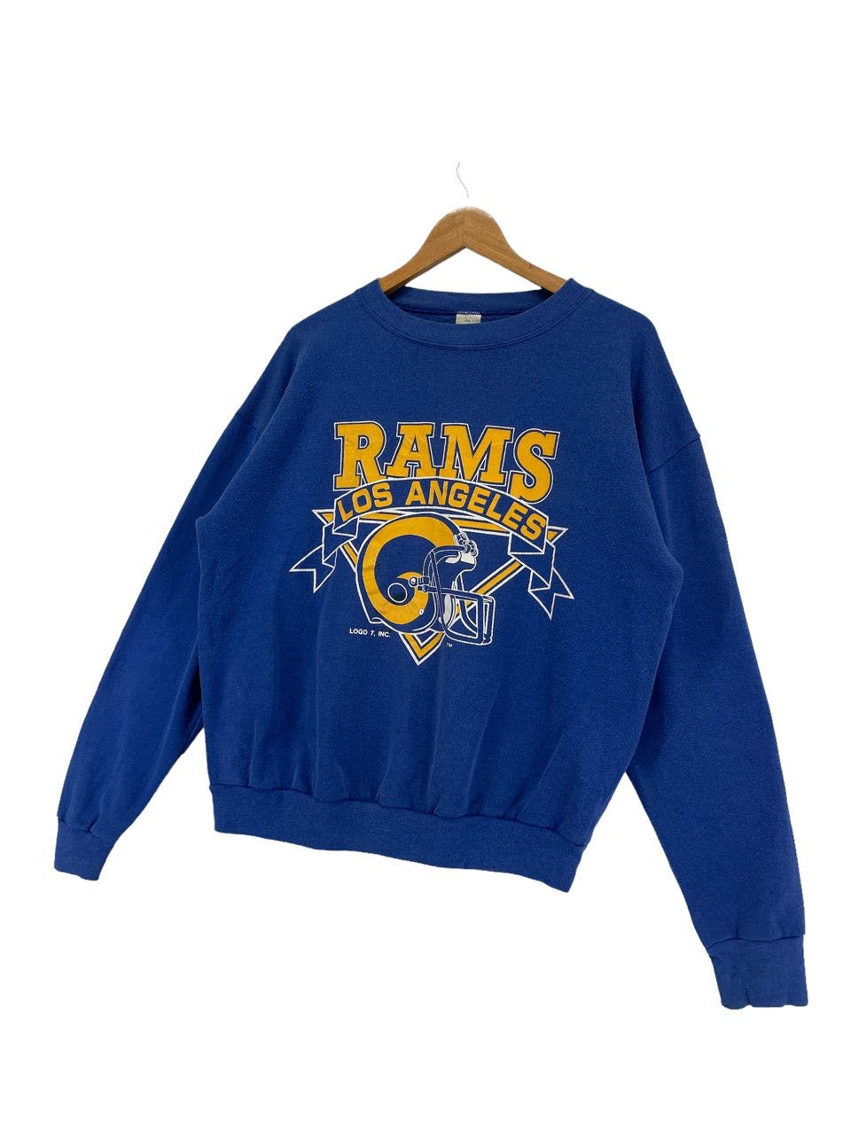Vintage RAMS Los Angeles Logo 7 Big Logo Sweatshirt - 2