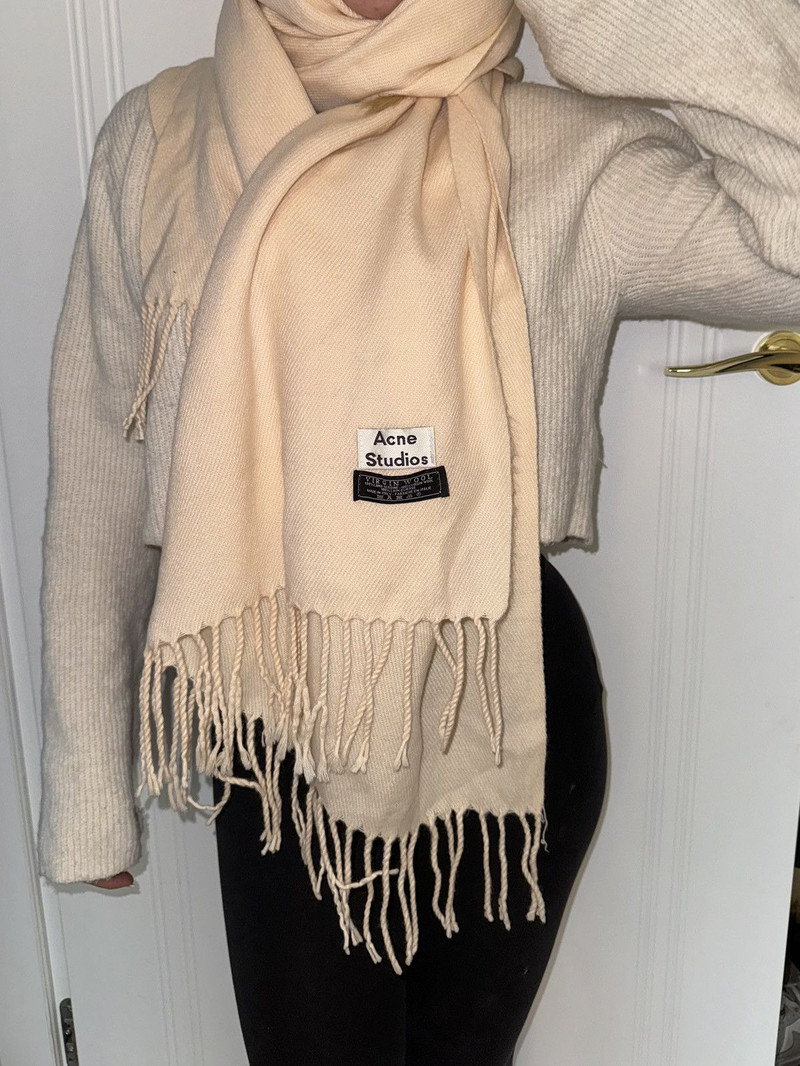 Acne Studios beige wool scarf vintage rare - 1