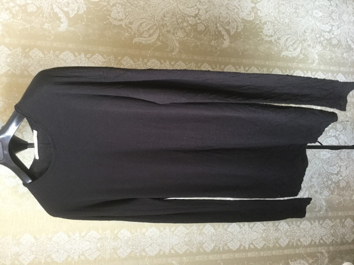 Isabel Benenato - Double layer crumpled sweatshirt.Like Rick Owens or Devoa - 2