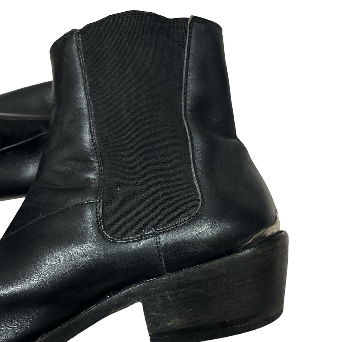 SS04 Helmut Lang Steel Cuban Heel Chelsea boots - 16