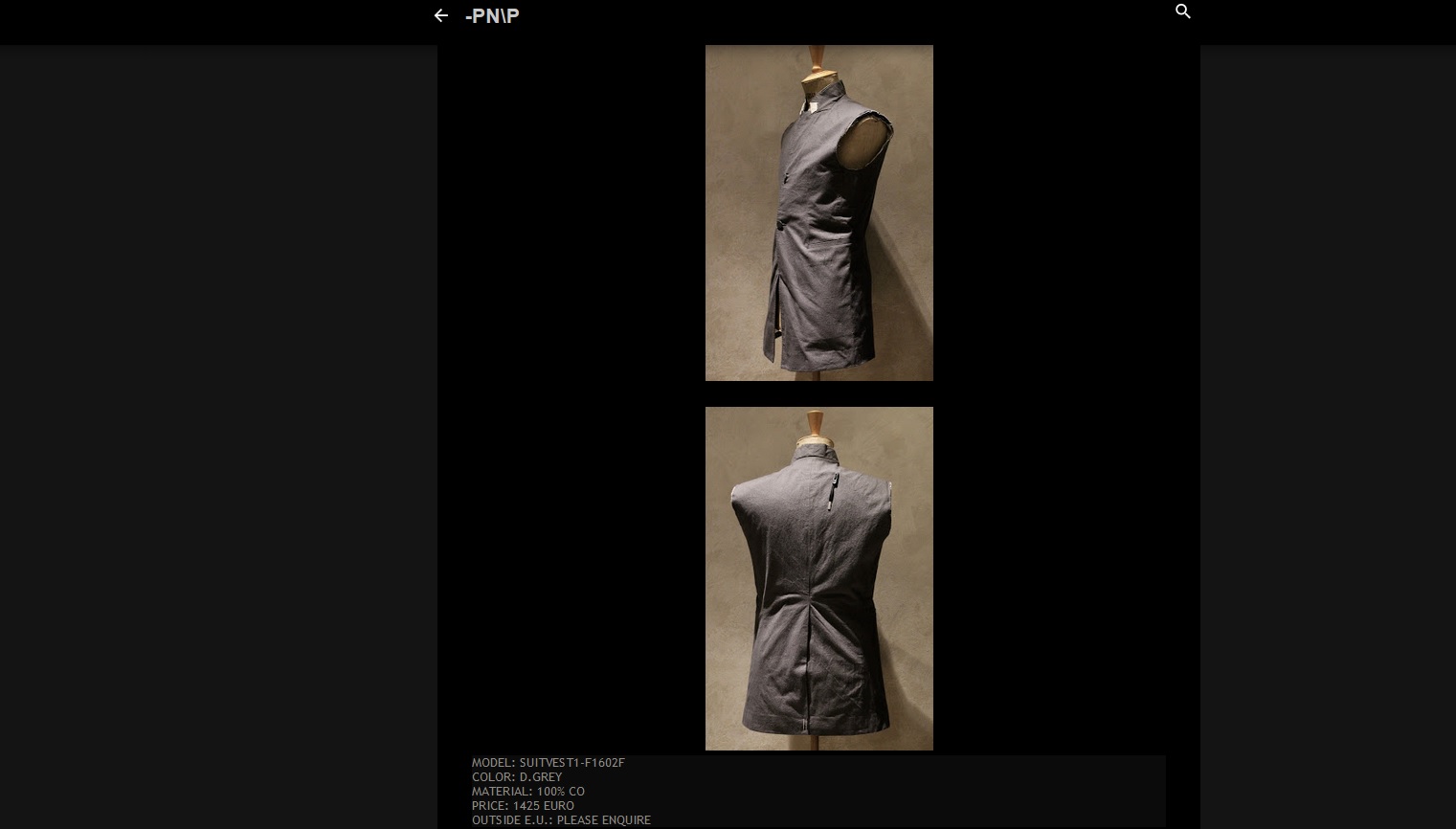 Brand New With Tags Boris Bidjan Saberi Sleeveless Grey Jacket , 1900$ - 3