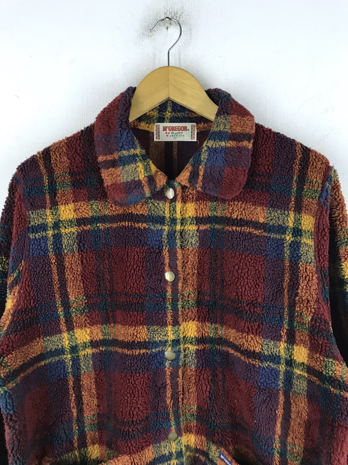 Vintage - McGREGOR HAPPY AMERICAN TARTAN FLEECE JACKET - 2