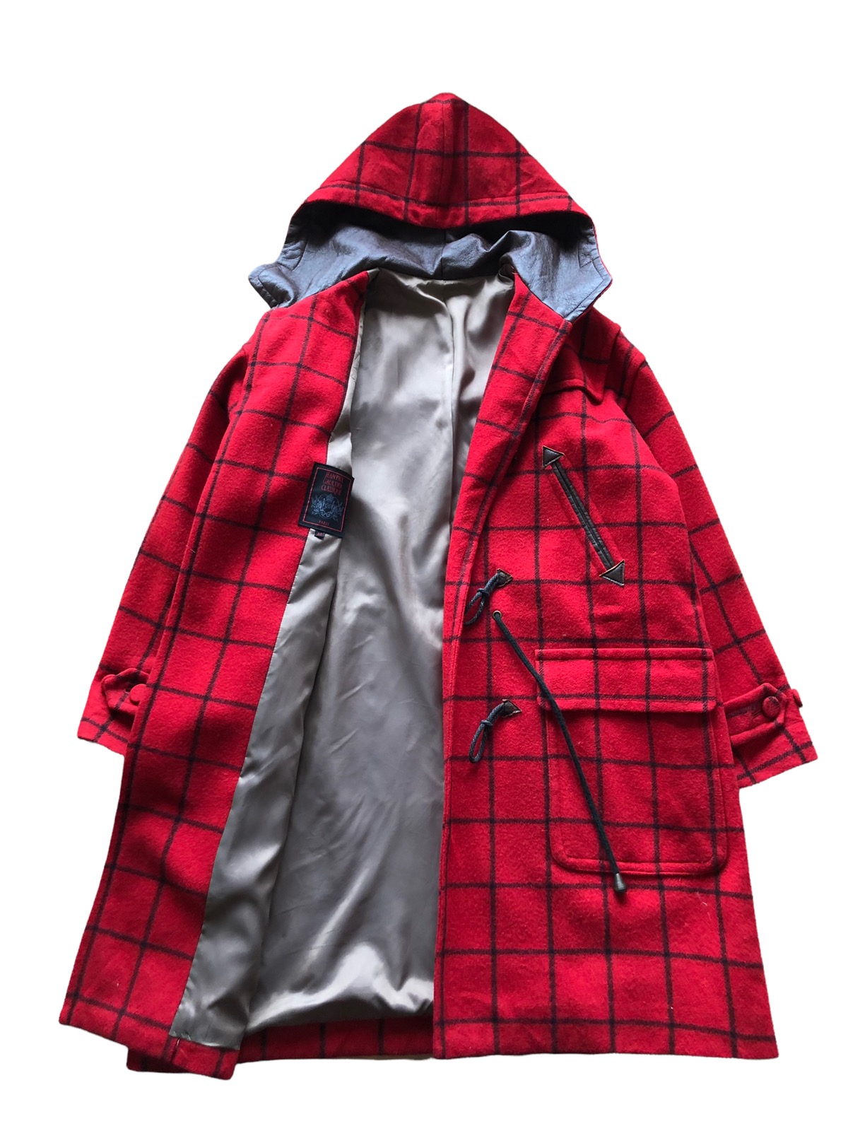 AW1997 Jean Paul Gaultier Red Tartan Wool Duffle Coat - 7